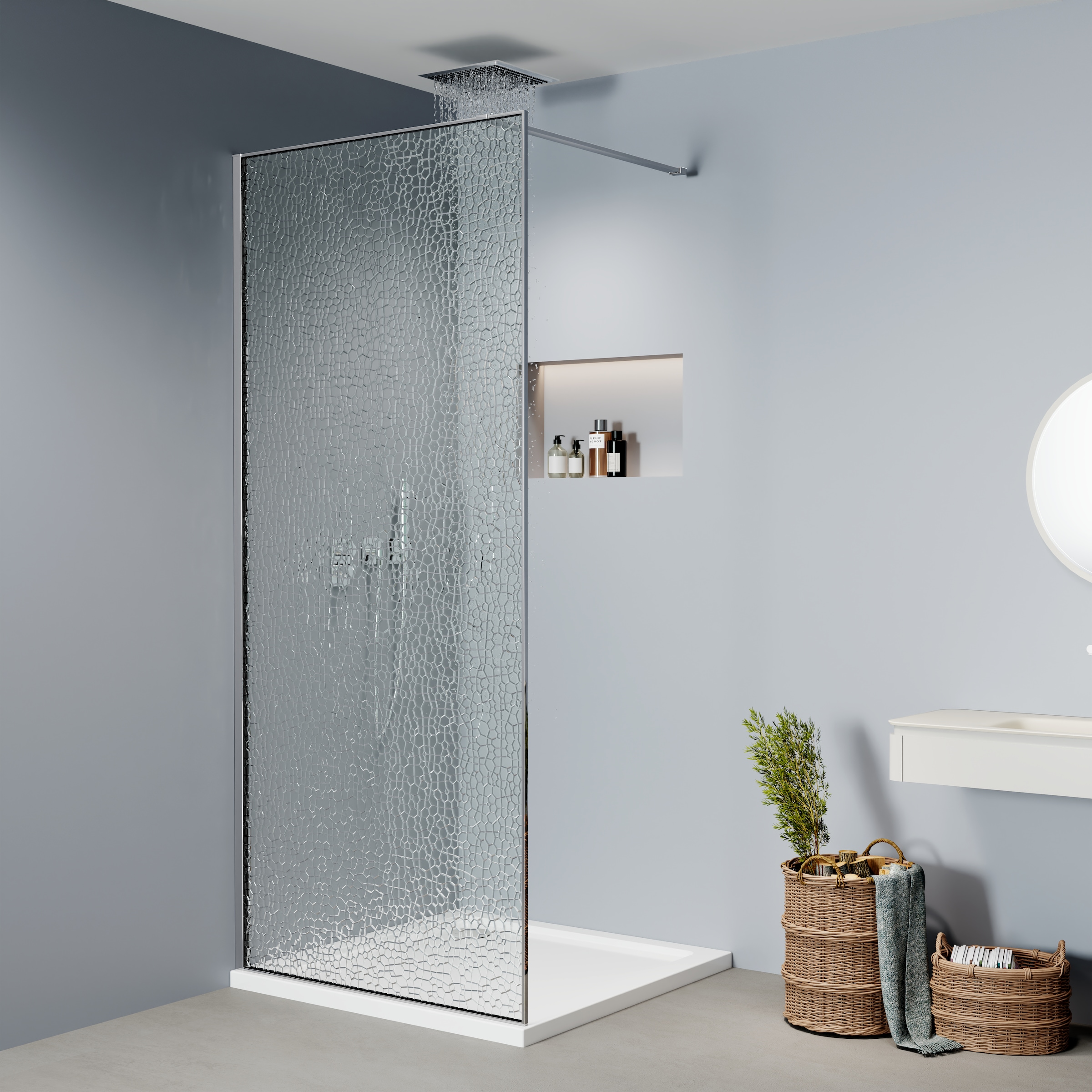 welltime Duschwanne »Summer« Extra flache Duschtasse in verschiedenen Größen- auch für Rundduschen.