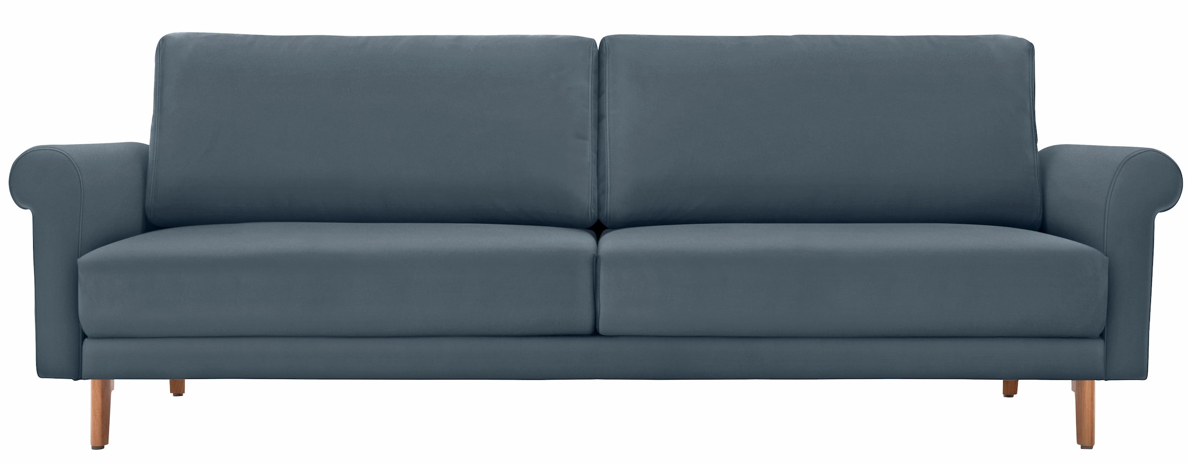 hülsta sofa 3-Sitzer »hs.450«, modern Landhaus, Breite 208 cm, Füße in Nussbaum