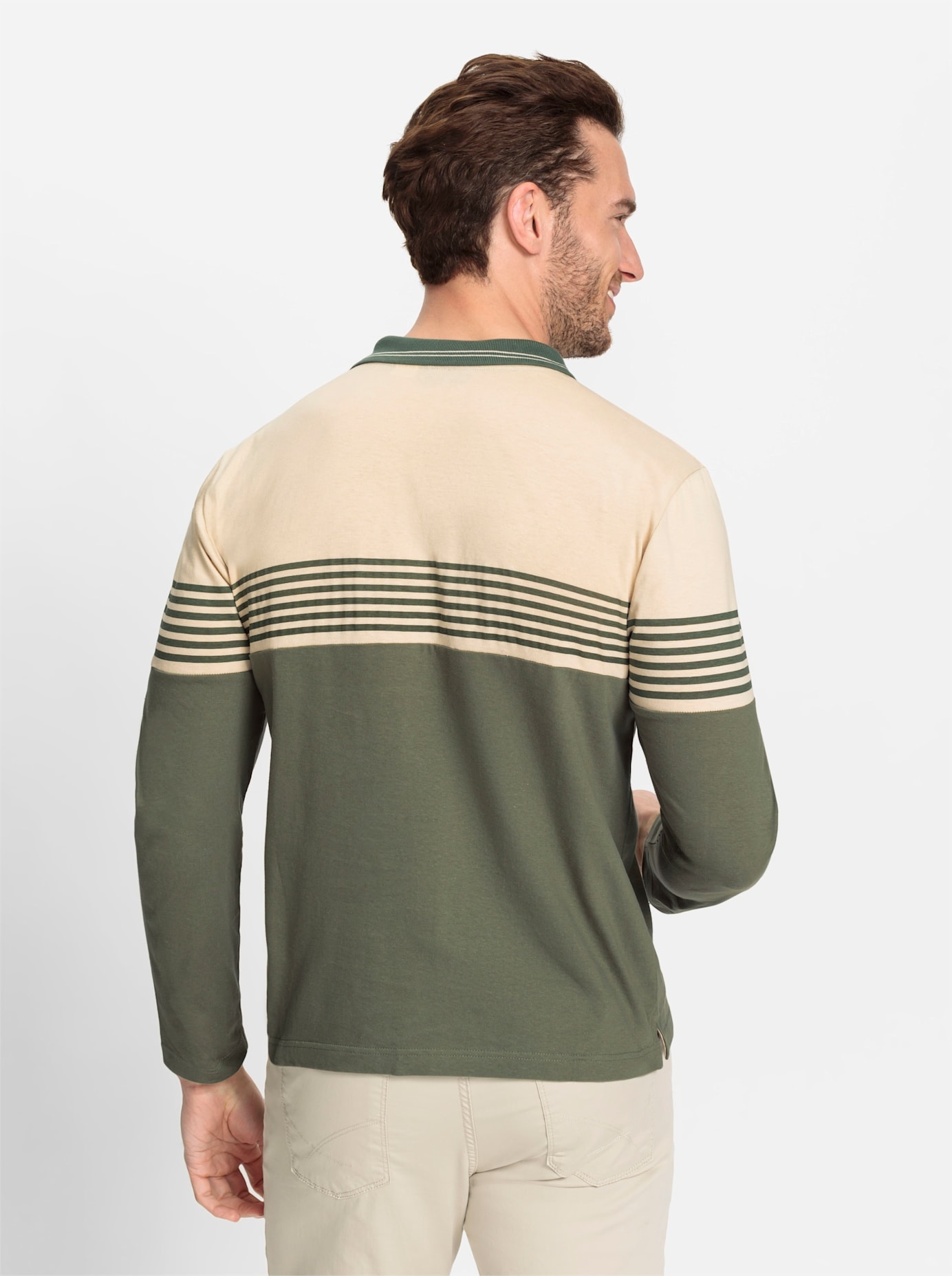 Marco Donati Poloshirt »Langarm-Poloshirt«, (1 tlg.)