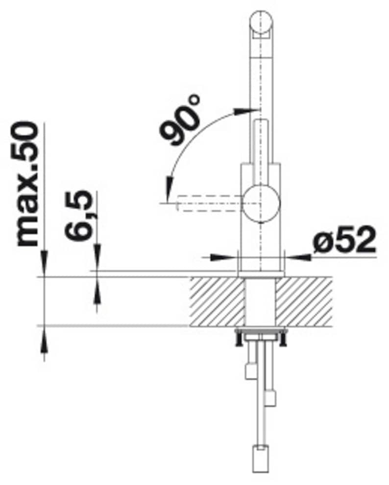 Blanco Küchenarmatur »LANORA-S« mit Ausziehbrause