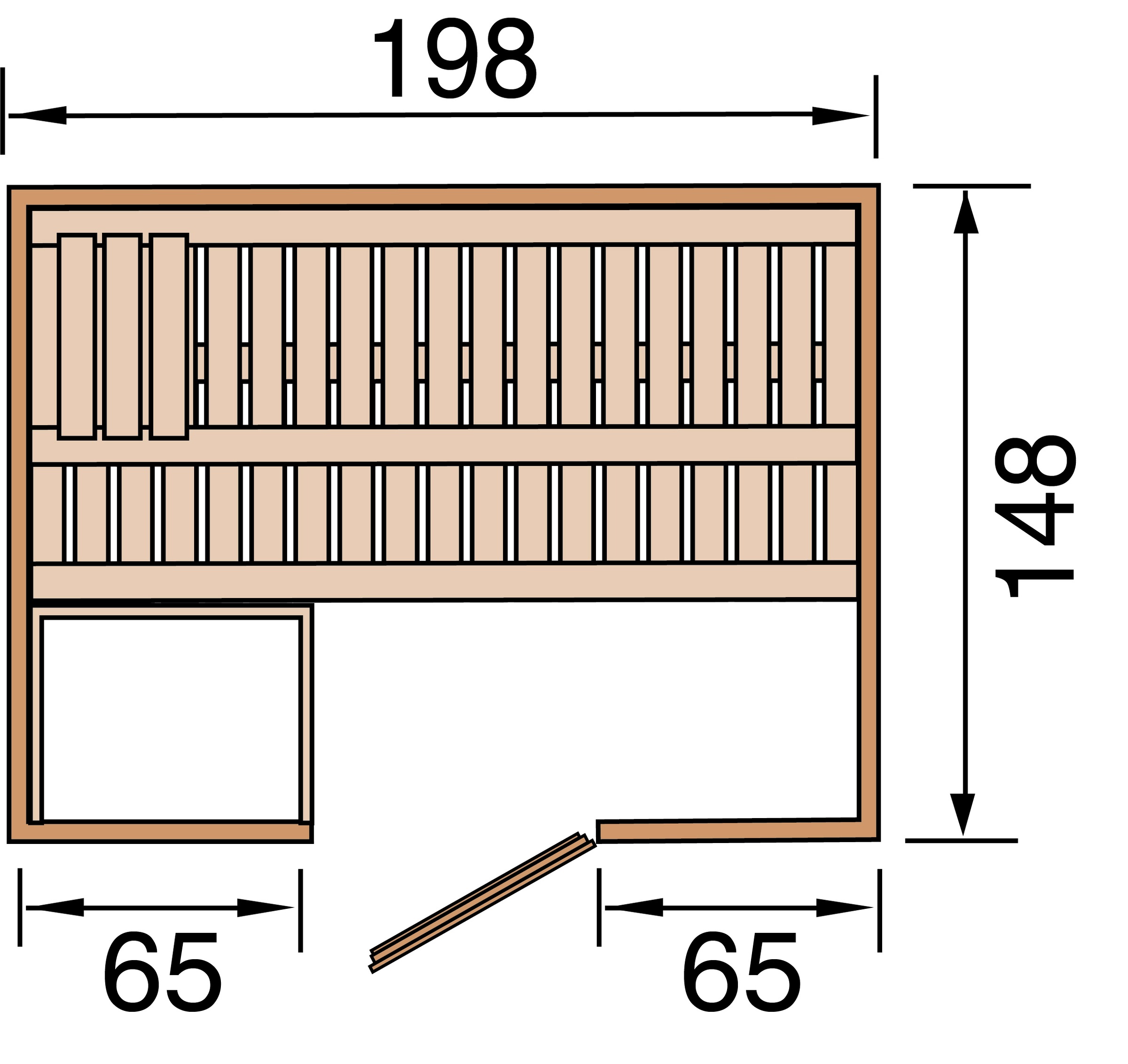 weka Sauna »Bergen«, ohne Ofen