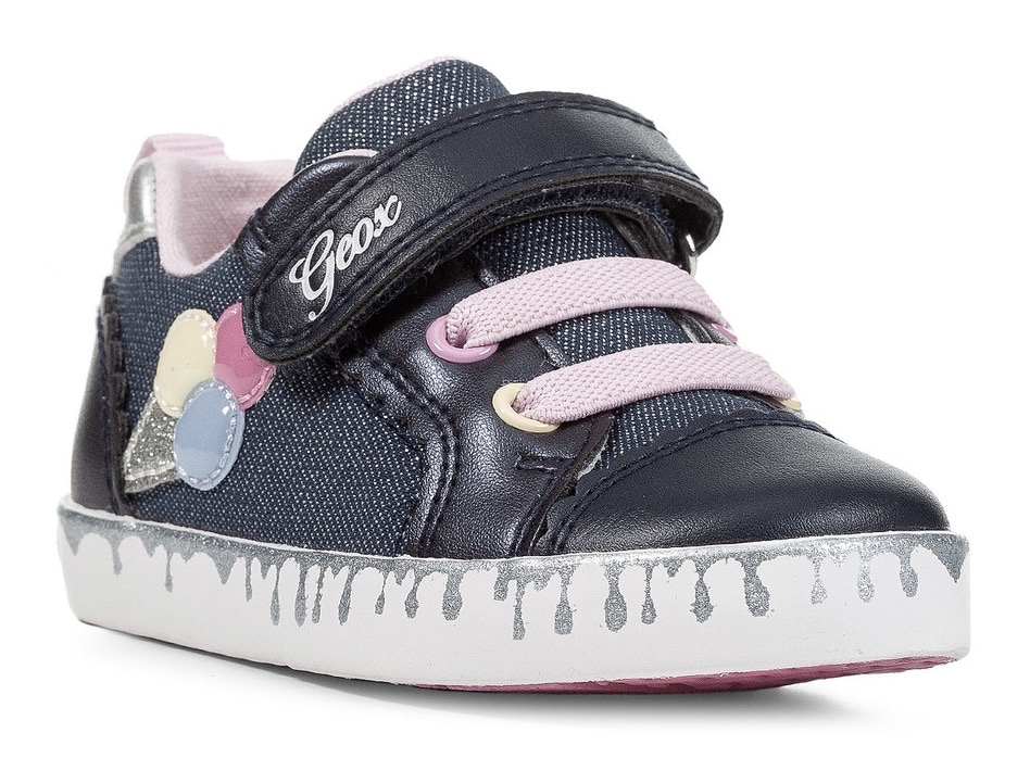 Geox Sneaker »B KILWI GIRL«, mit Eistüte auf der Seite, Freizeitschuh, Halbschuh, Schnürschuh