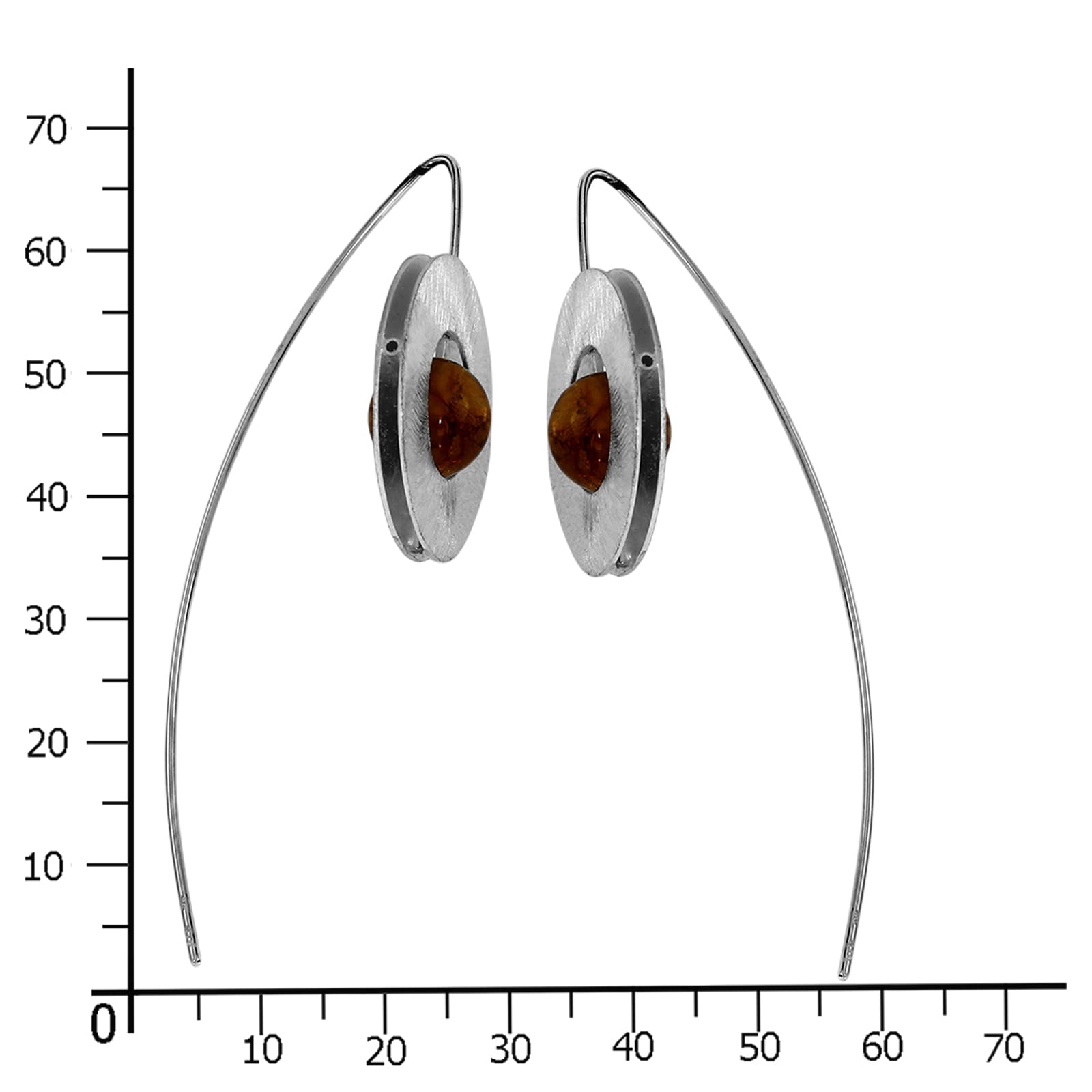 OSTSEE-SCHMUCK Paar Ohrhänger »- Kugel - Silber 925/000 - Bernstein«