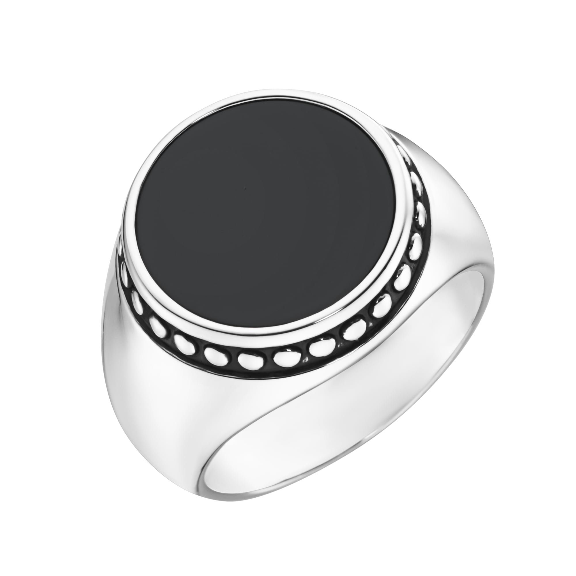 Silberring »Ring Siegelring mit schwarzem Achat, Silber 925«