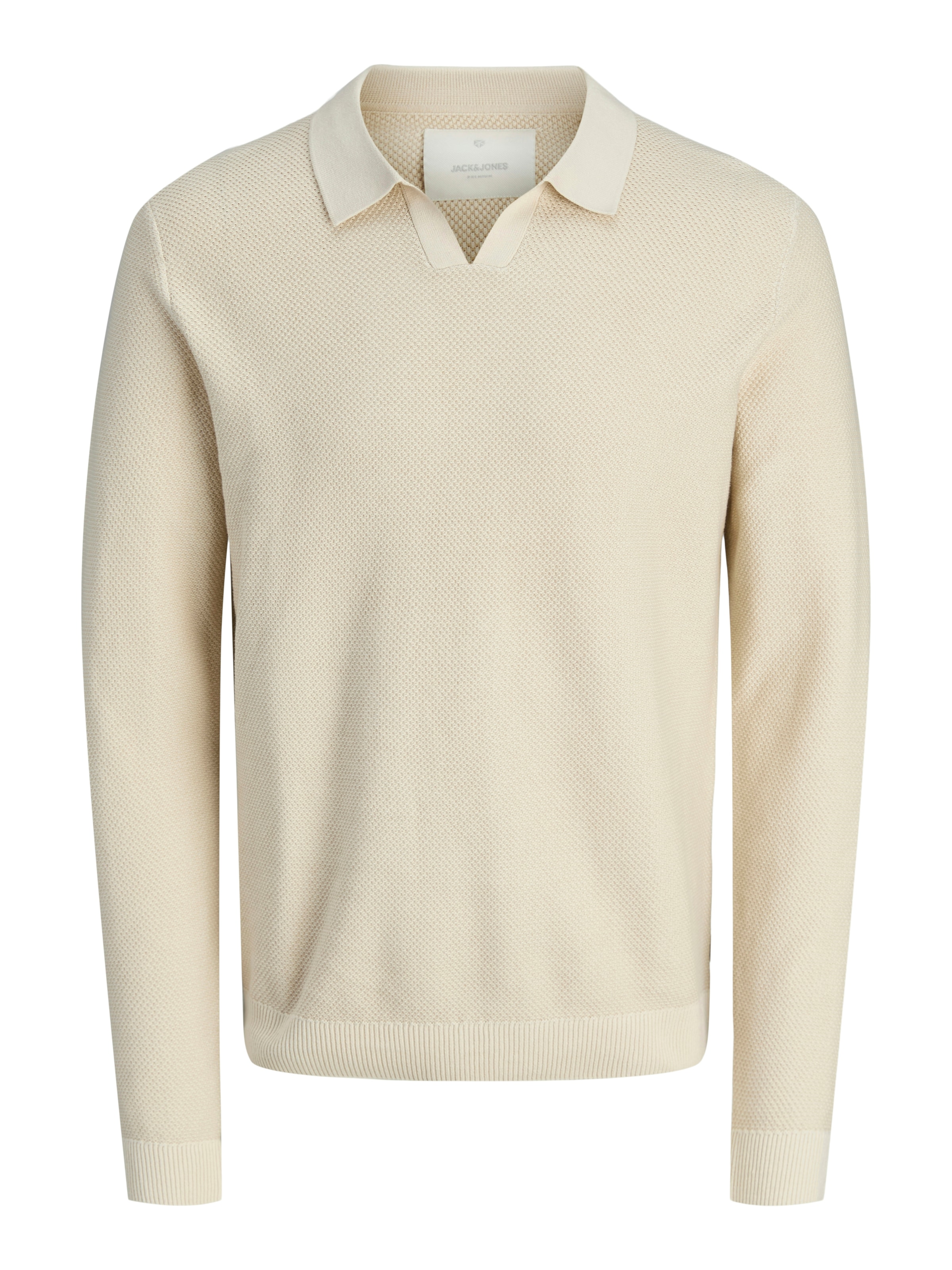 Jack & Jones Polokragenpullover »JPRBLAEASTON KNIT SPLIT NECK LS SN«