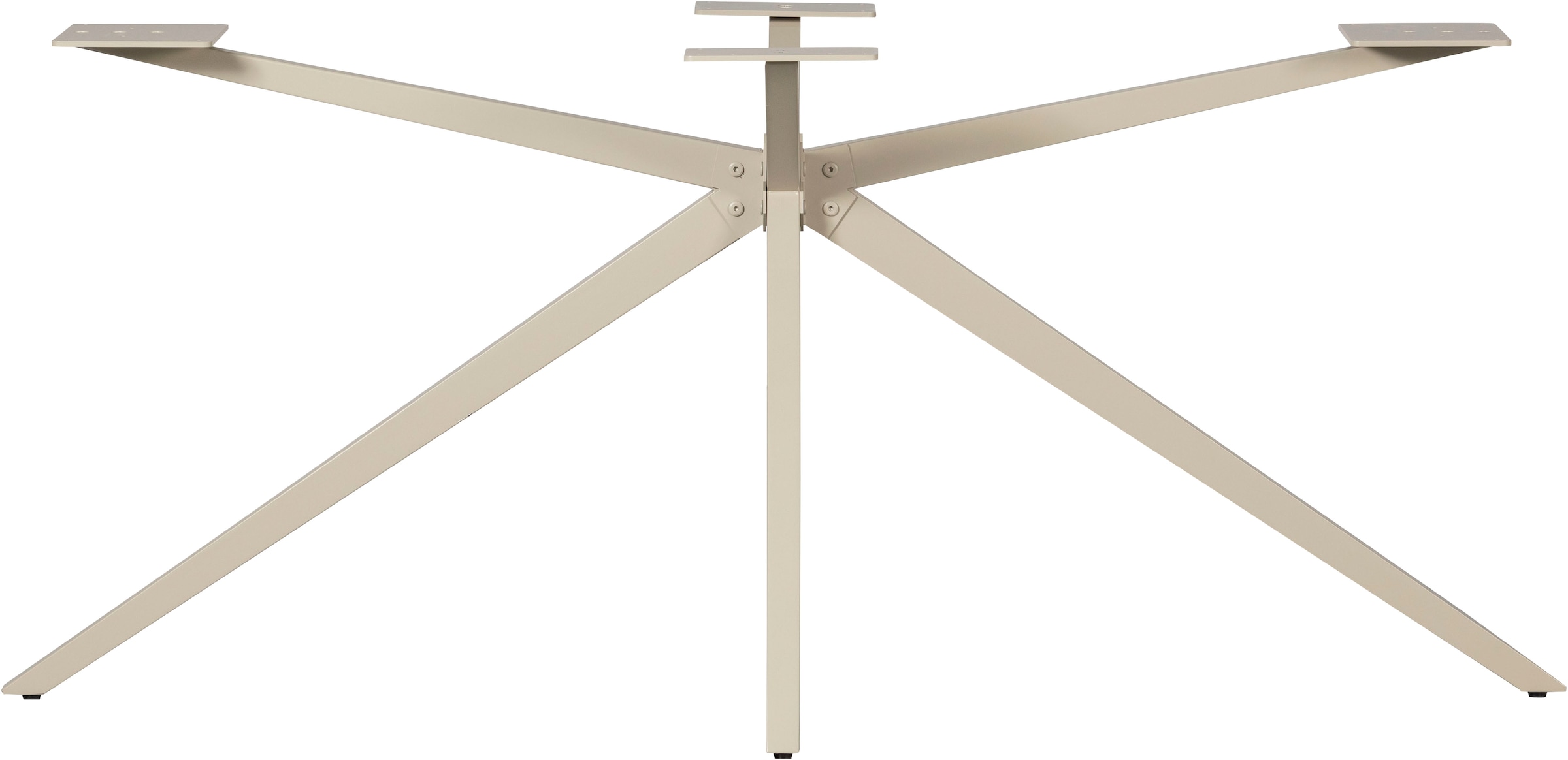 WOOOD Tischbein »Tablo Holland XL Metall mit Pulverbeschichtung B 170 x T 80 x H 72 cm« Kreuzgestell Ø 3,5 cm, Tragkraft 160 kg, einfach zu montieren