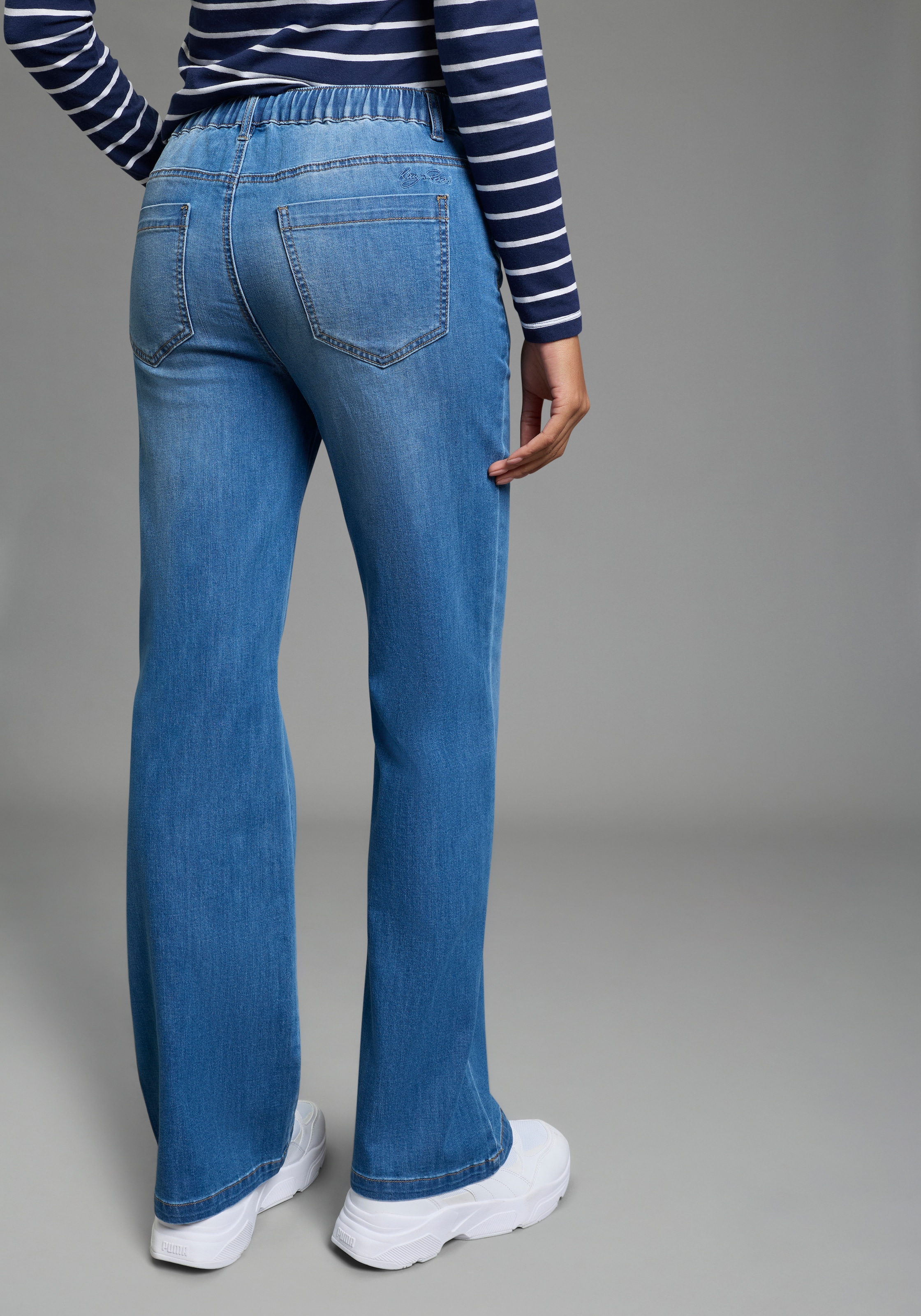 KangaROOS Weite Jeans weiter Bein, normale Passform, reguläre Leibhöhe