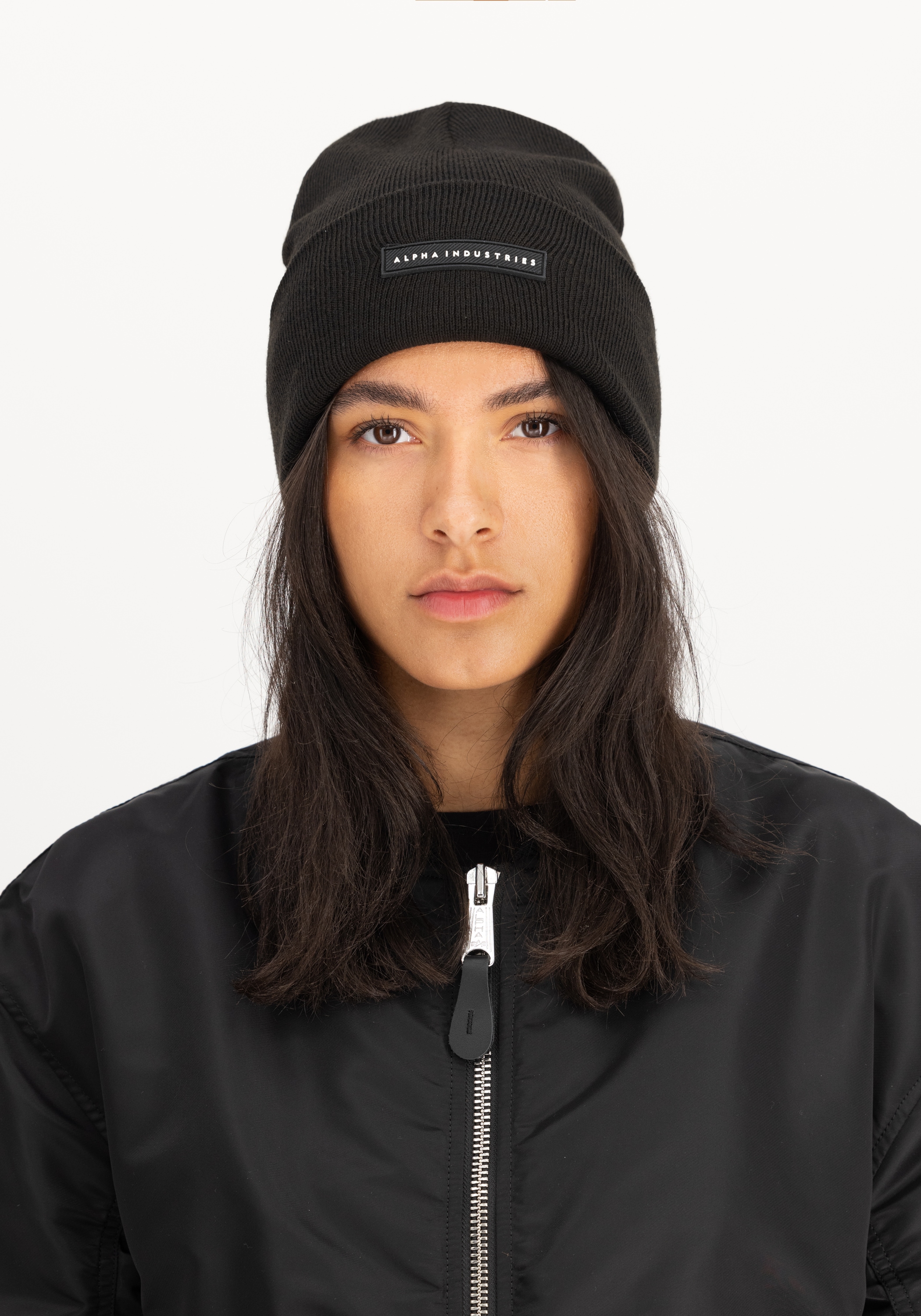 Alpha Industries Skimütze »Rubber Logo Beanie«