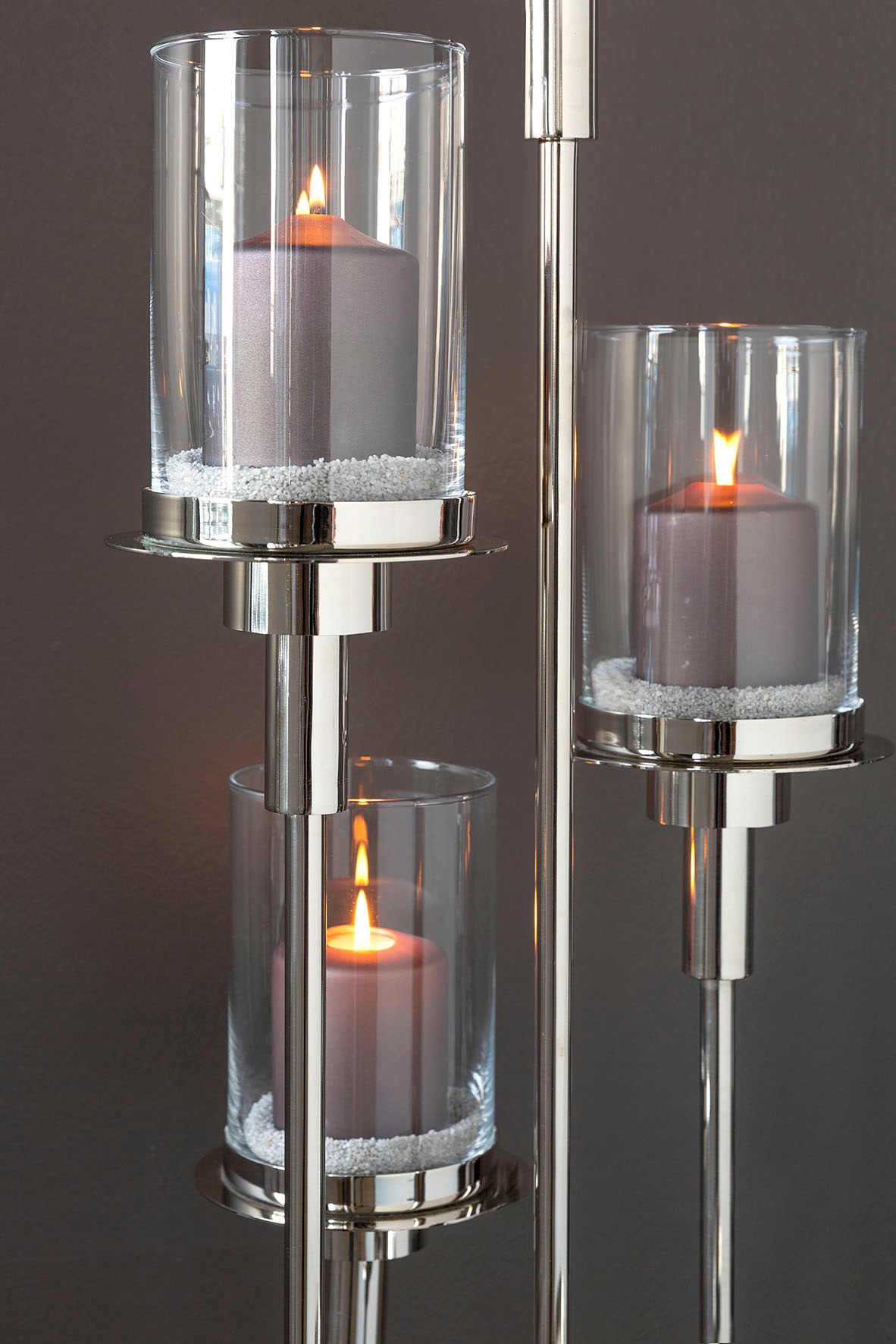 Höhe aus bei cm OTTO (1 5-flammig«, und ca. Glas, Standkerzenhalter Kerzenhalter Fink kaufen St.), »LONDRA, 155 Edelstahl