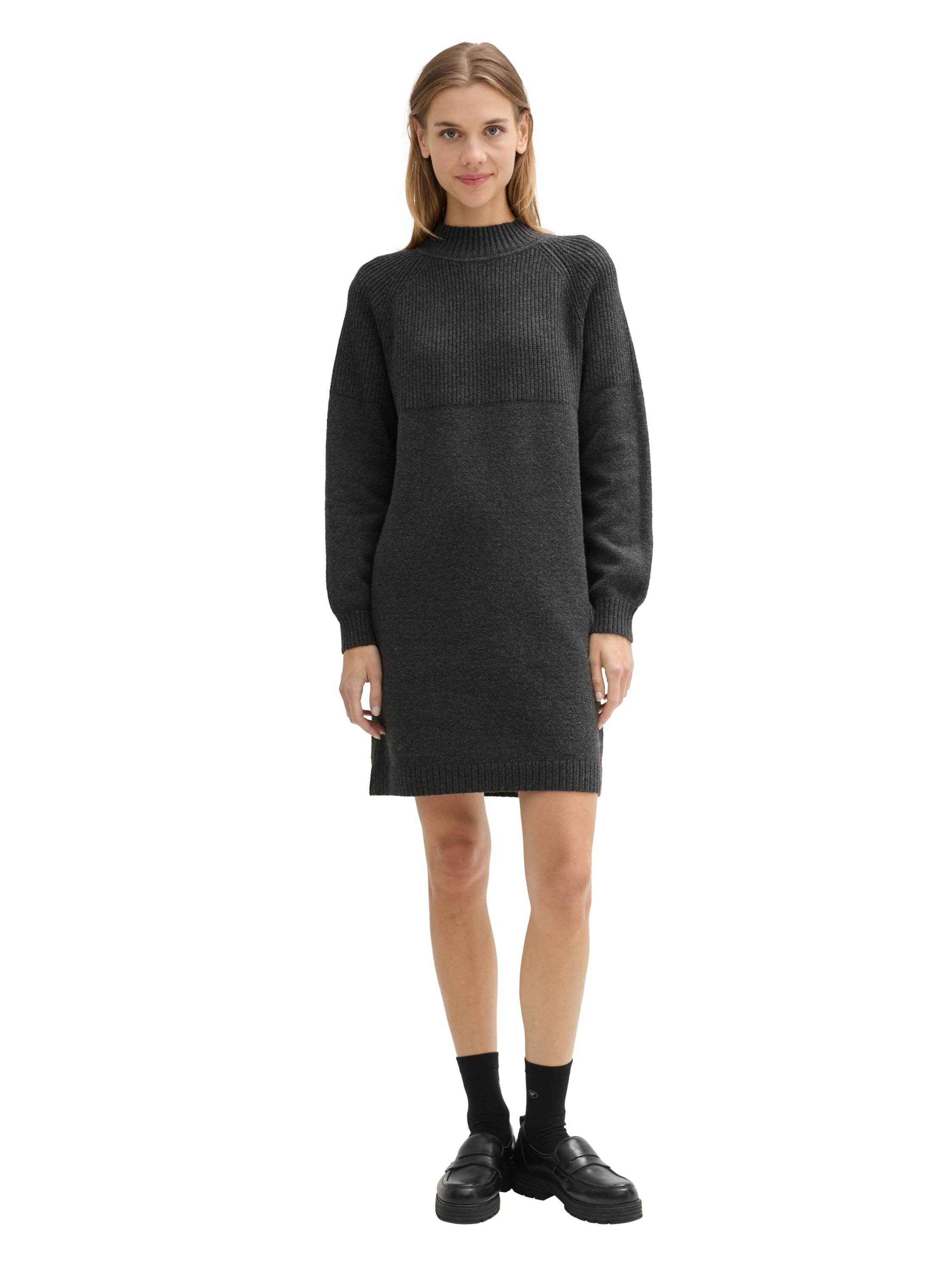 TOM TAILOR Denim Strickkleid, mit Rippstruktur