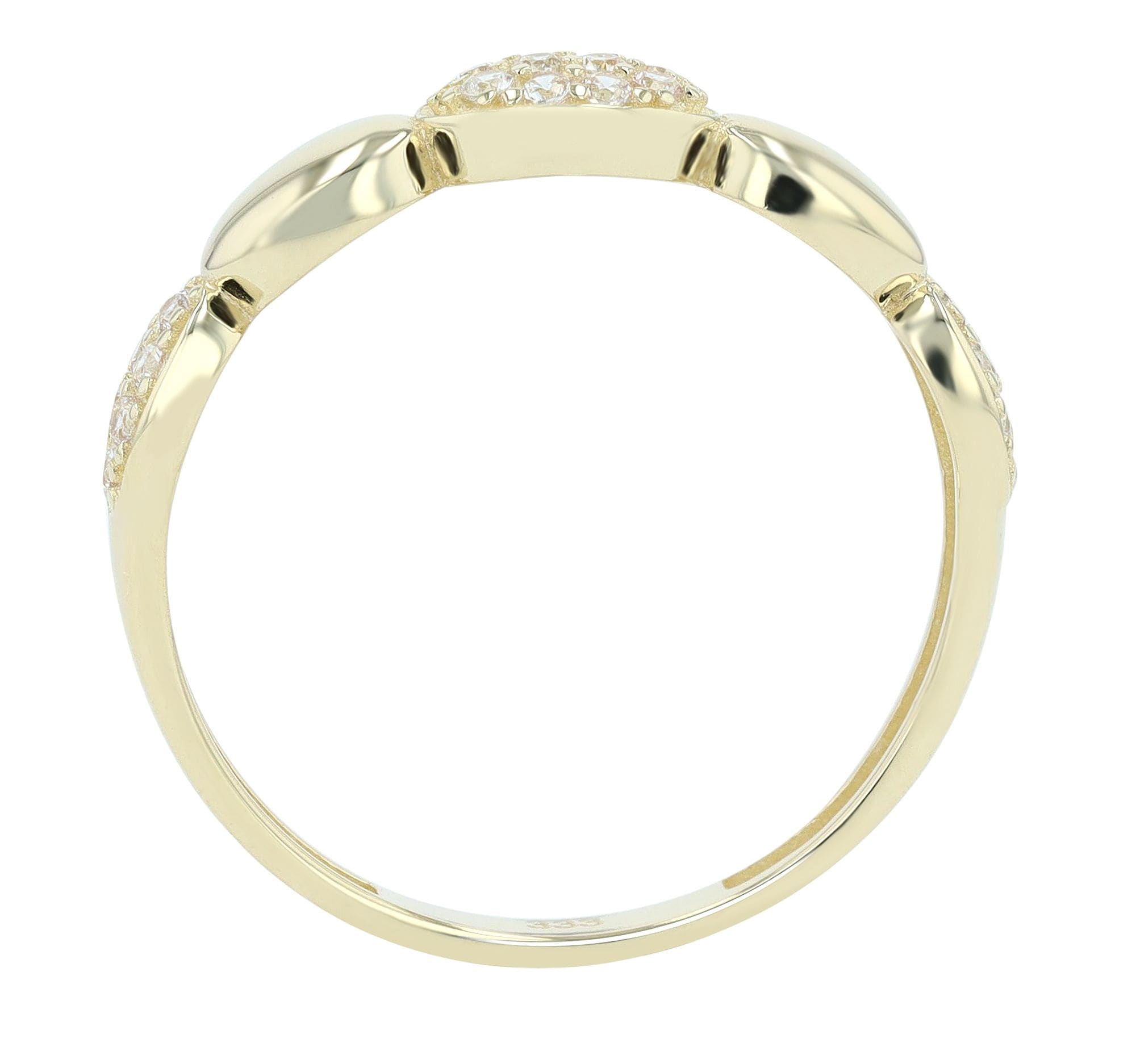 Adelia´s Fingerring »Damen Ring aus 333 Gold mit Zirkonia«