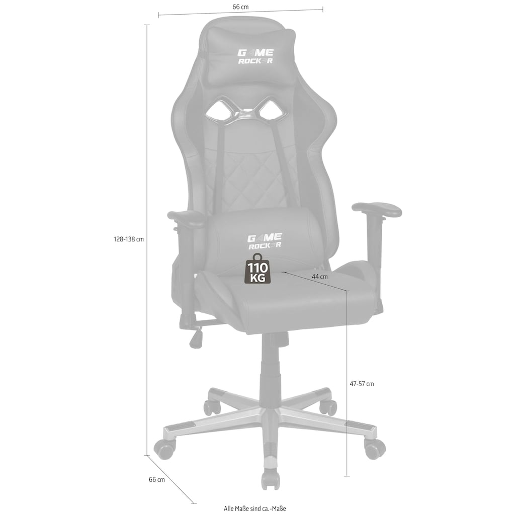 Duo Collection Gaming Chair »Game-Rocker G-20«, Webstoff-Kunstleder
