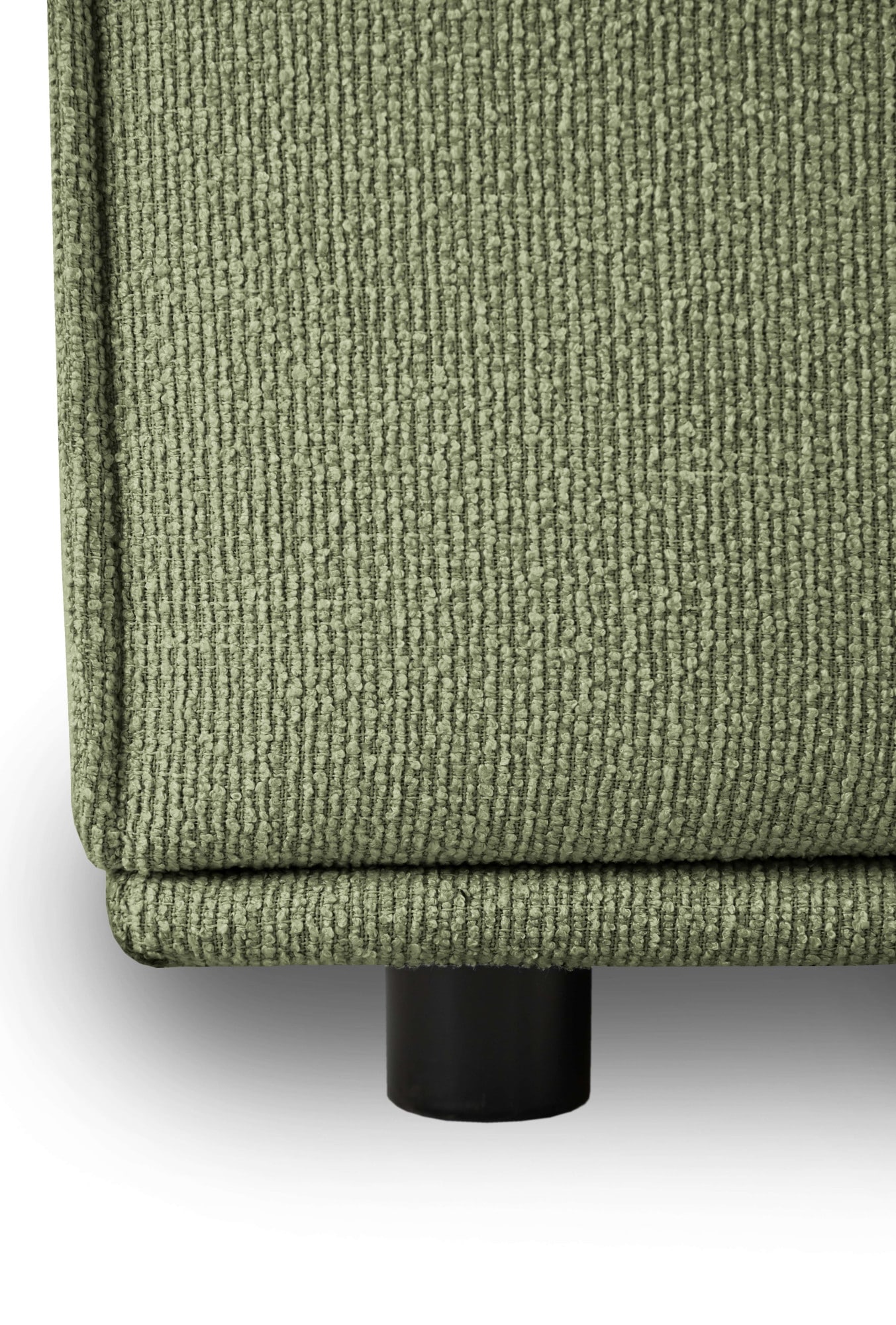 Home affaire Ecksofa »Avelin, 228 cm, L-Form, Chenille, Struktur-Boucle«, mit Wellenunterfederung, Kedernaht, bodentief, Skandi-Design