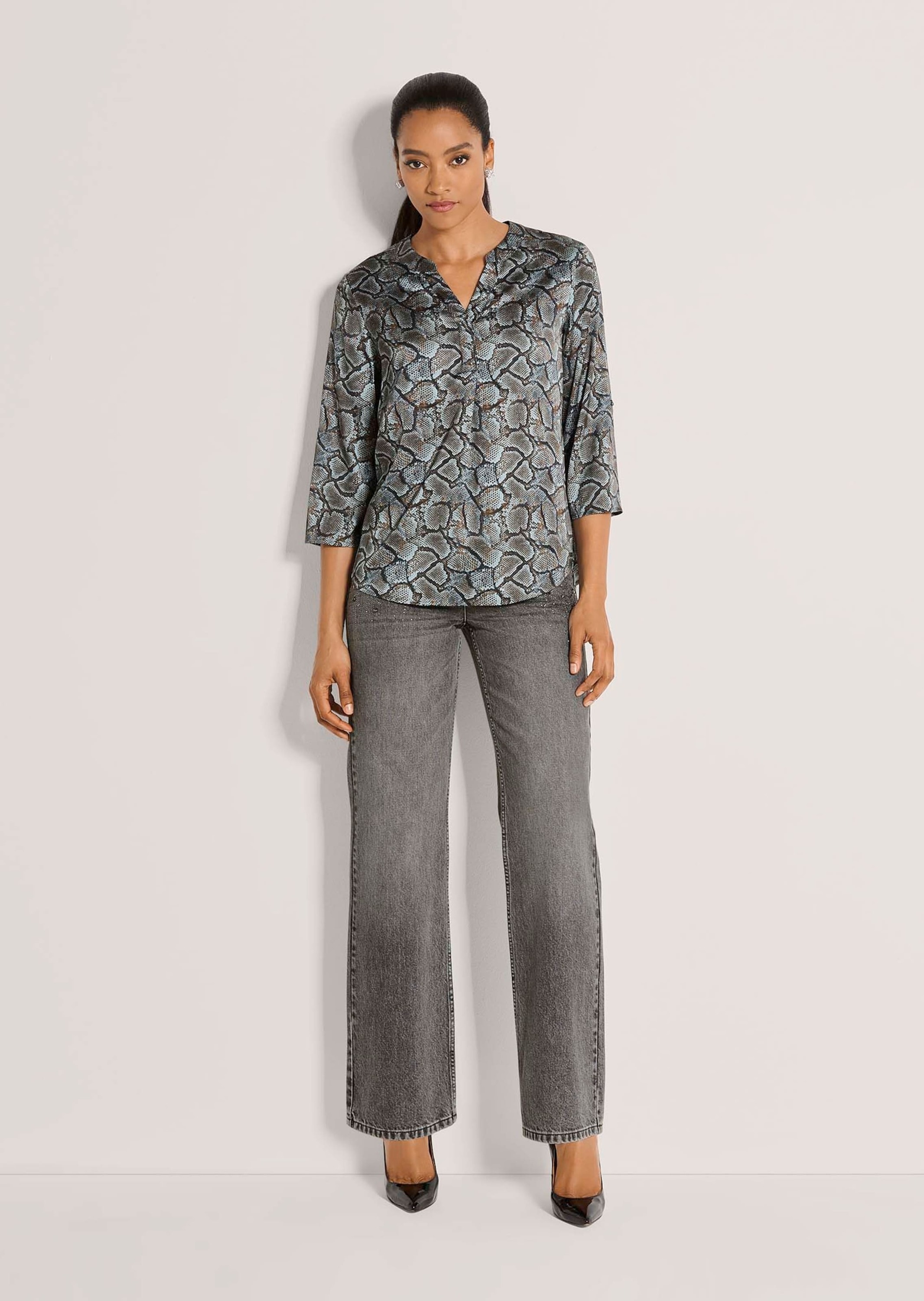 MADELEINE Tunika »Bluse Tunikabluse mit Schlangenprint«
