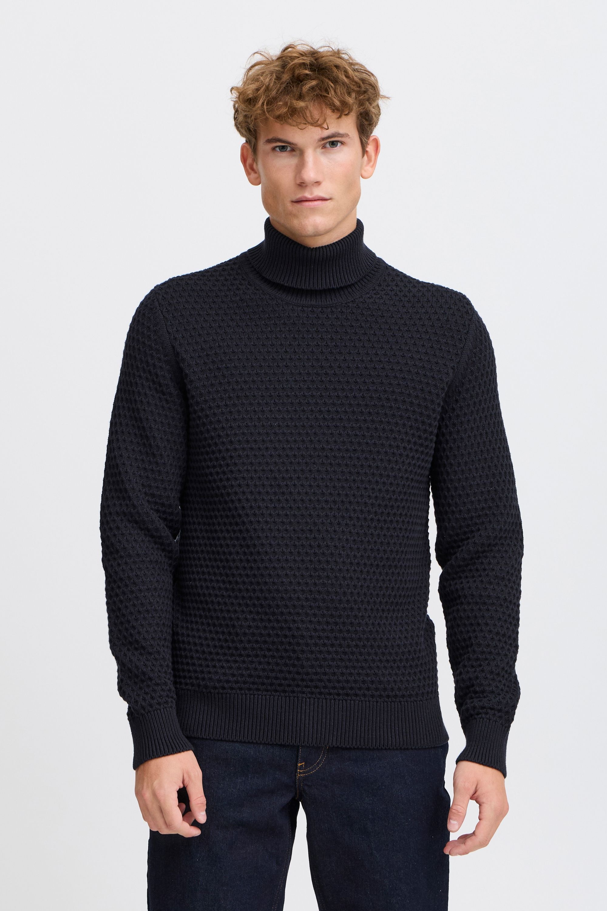 Casual Friday Strickfleece-Pullover »Strickpullover CFKARL structured roll neck knit«