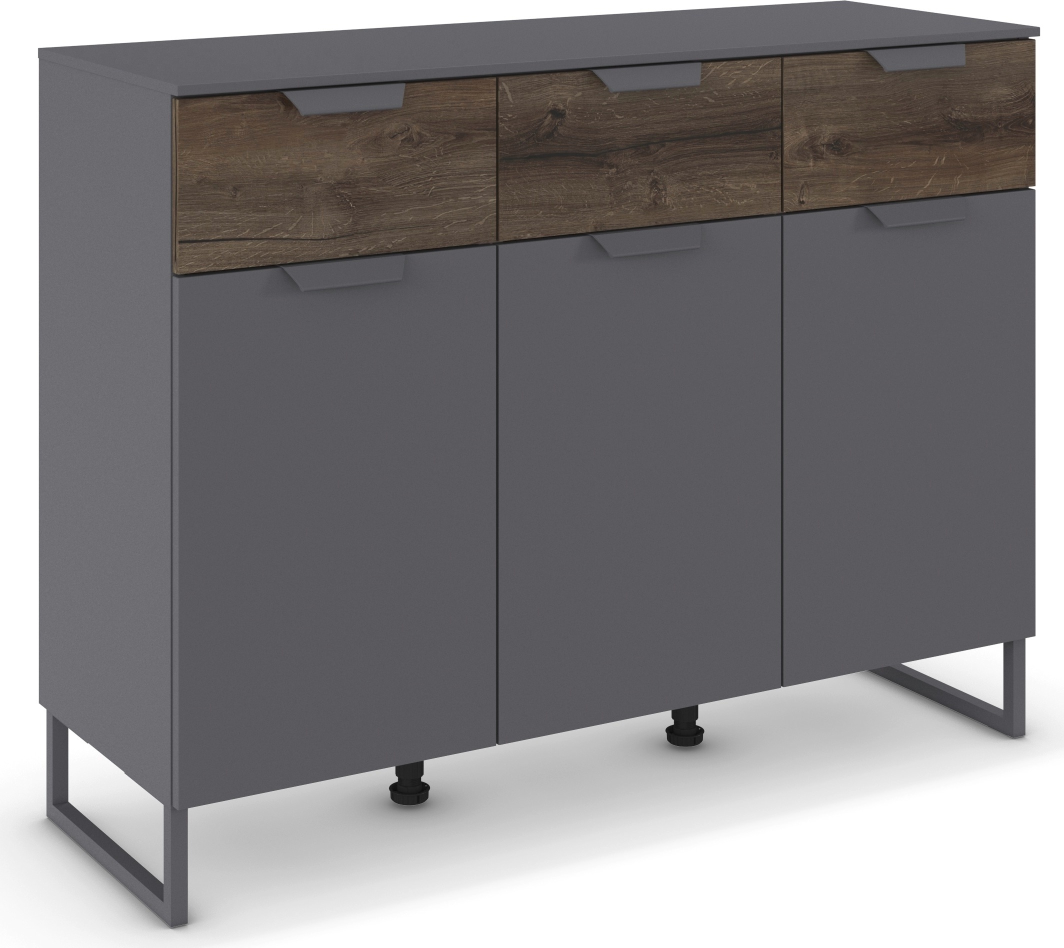 rauch Kombikommode »Barea« Breite 120 cm, Höhe 92 cm,  3 Türen, 3 geräumige Schubladen, Böden verstellbar MADE IN GERMANY