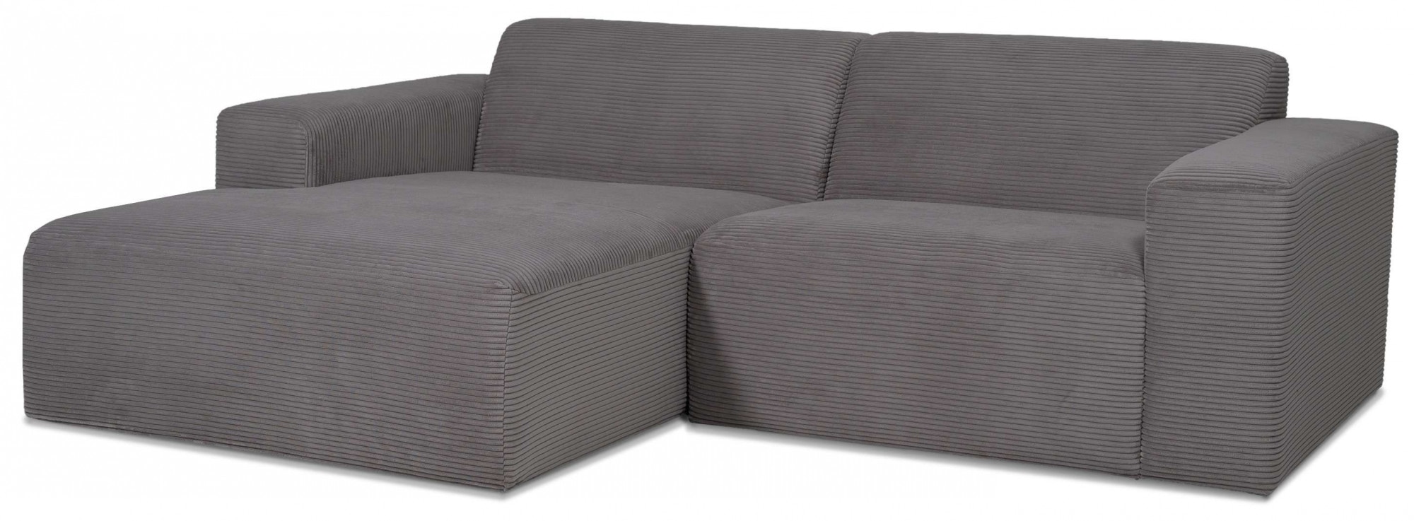 INOSIGN Ecksofa »Koa,228cm, L-Form, Modulsofa, Webstoff, Cord, Struktur«, Designsofa, weicher Lounge-Sitzkomfort, Welleunterfederung, bodentief