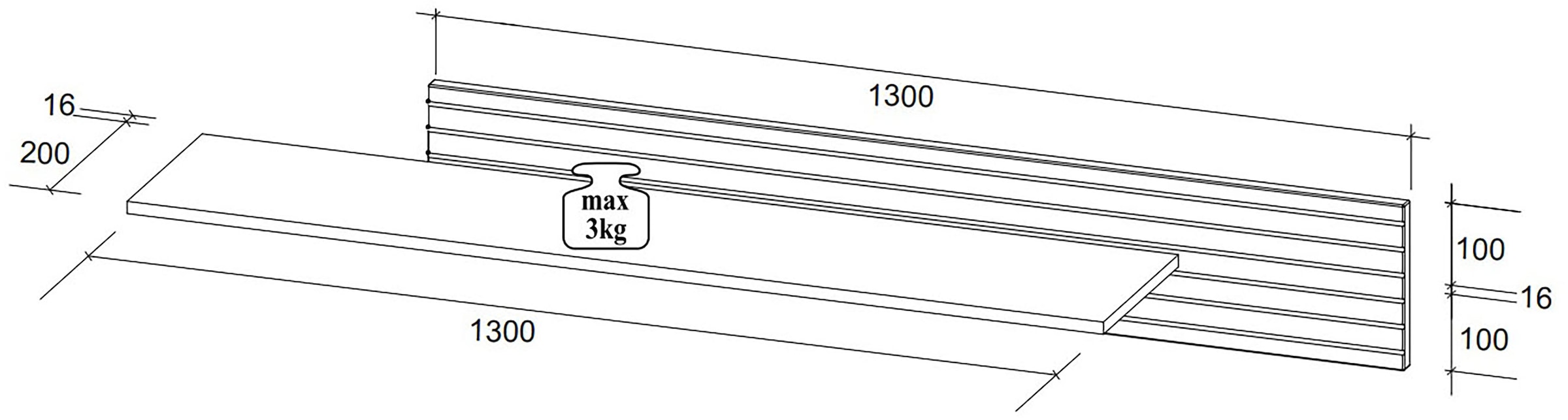 Innostyle Wohnwand »Ina Wohnwand,  280x185x44 cm (B/H/T)« 5 Stk. tlg.