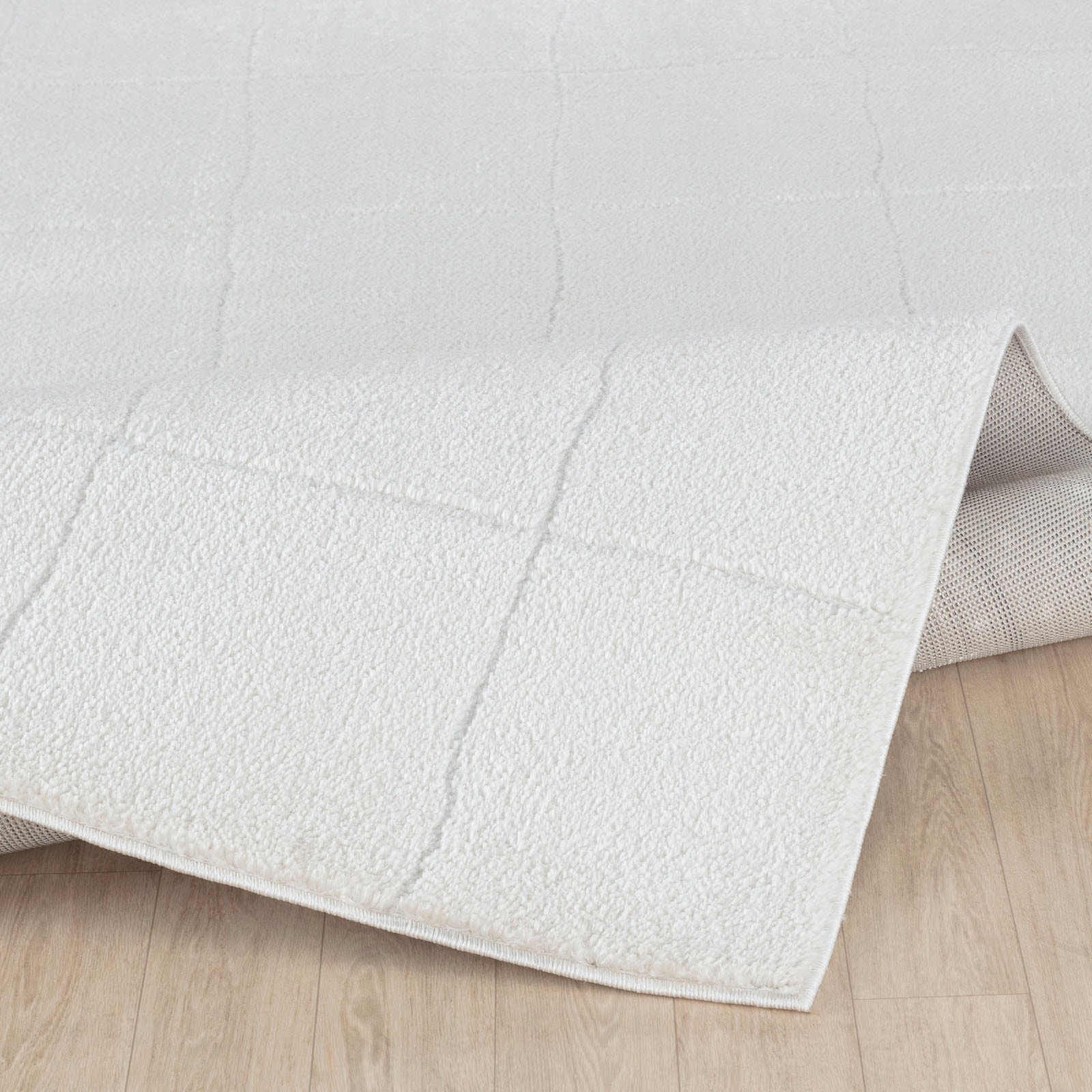 Livabliss Teppich »CAGLIARI«, rechteckig, 14 mm Höhe, Skandi Design, Modern Boho Kurzflor Wohnzimmerteppich, Schlafzimmer