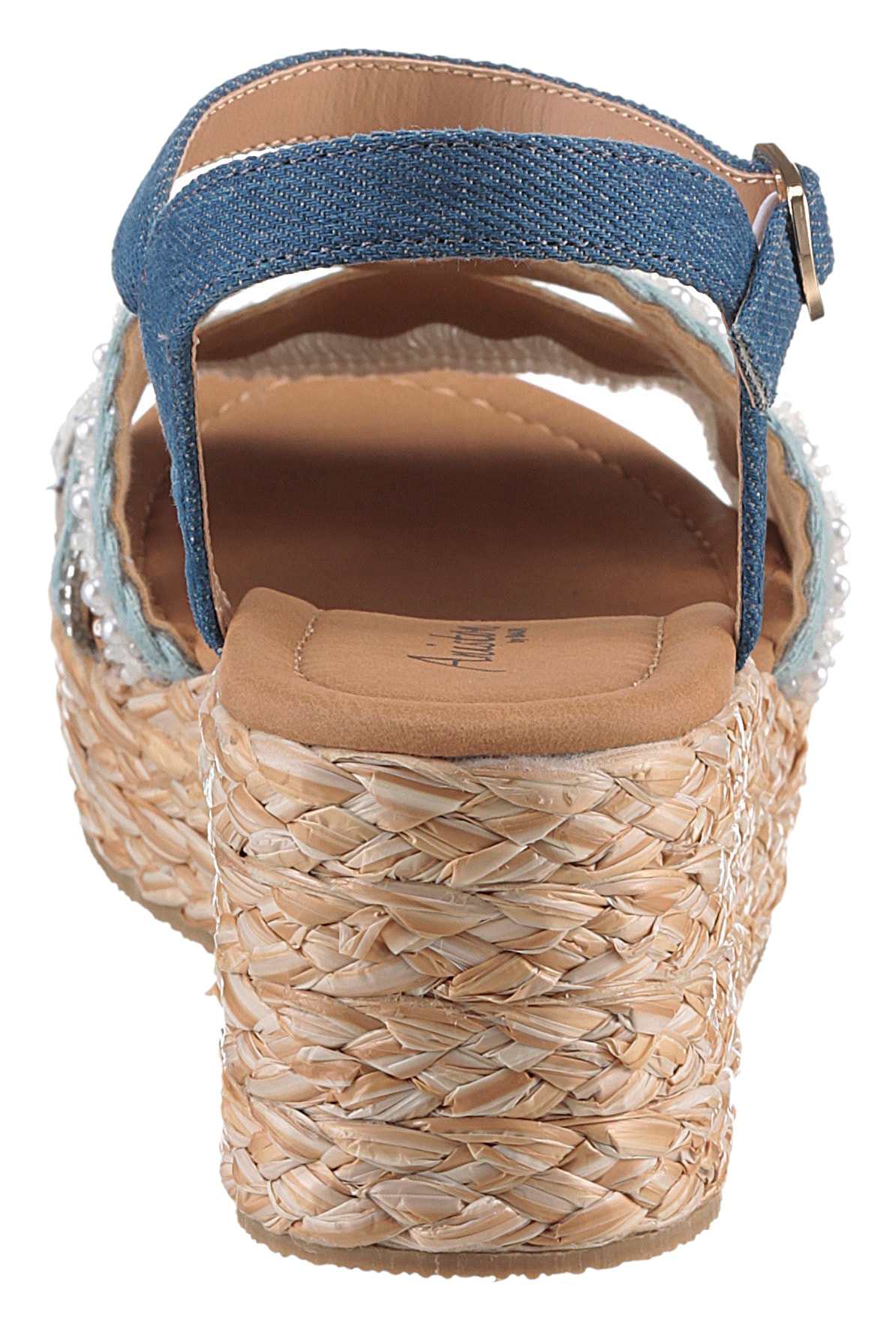 Aniston SHOES Keilsandalette, Sandale, Sommerschuh, Pailletten - NEUE KOLLEKTION
