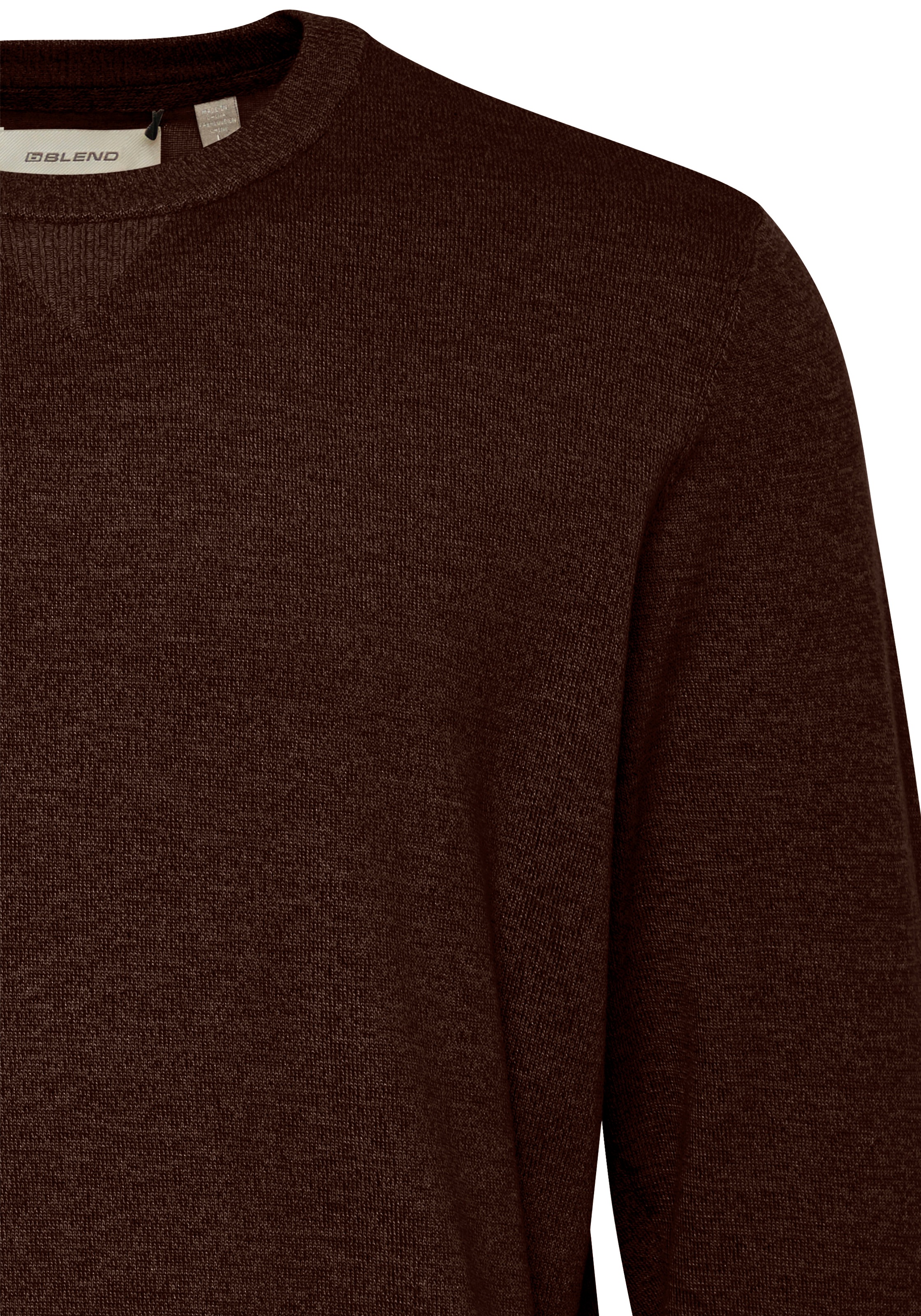 Blend Rundhalspullover »Pullover« Kunstfaser,