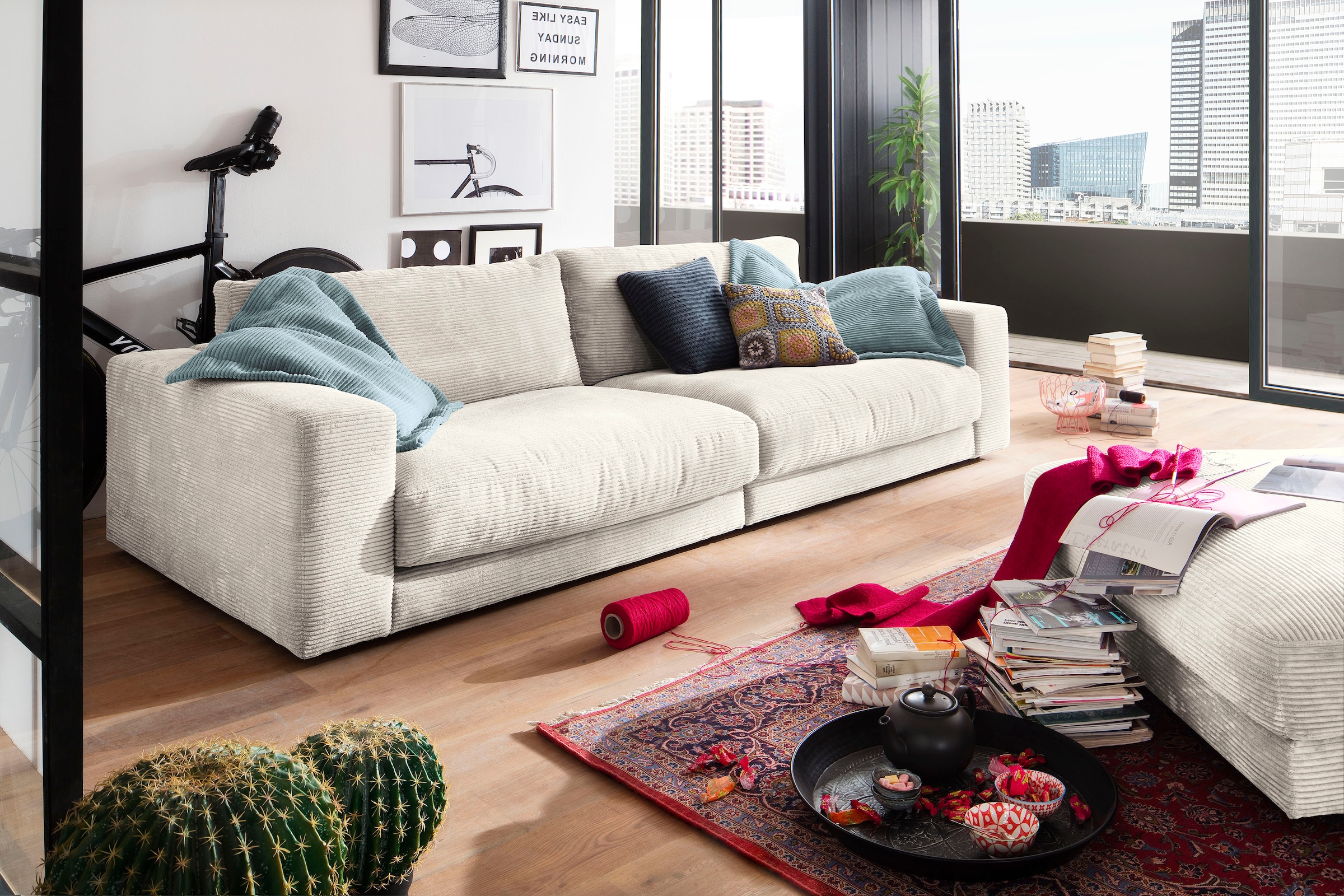 3C Candy Big-Sofa Fein- Breitcord Shop stylisches in und Online und kaufen Zeitloses Loungemöbel, »Enisa«, im OTTO