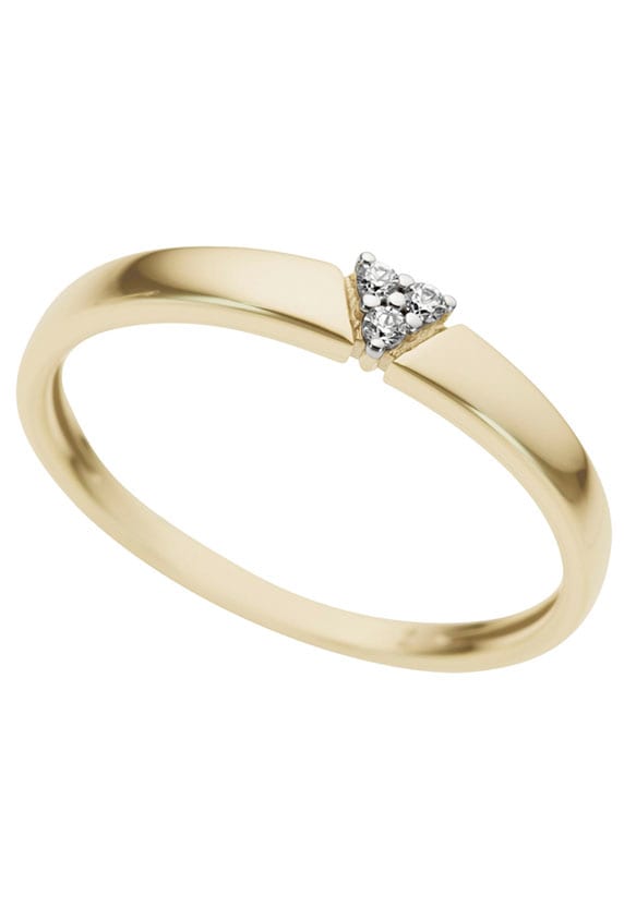 Firetti Diamantring »Schmuck Geschenk Gold 333 Damenring Goldring Diamant«,  zu Kleid, Shirt, Jeans, Sneaker! Anlass Geburtstag Weihnachten bestellen  bei OTTO