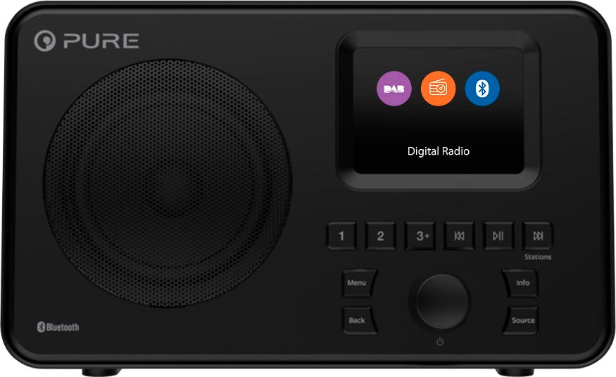 Pure Digitalradio (DAB+) »Elan One Portables-«, (Bluetooth Digitalradio (DAB+)-UKW mit RDS 2,5 W)