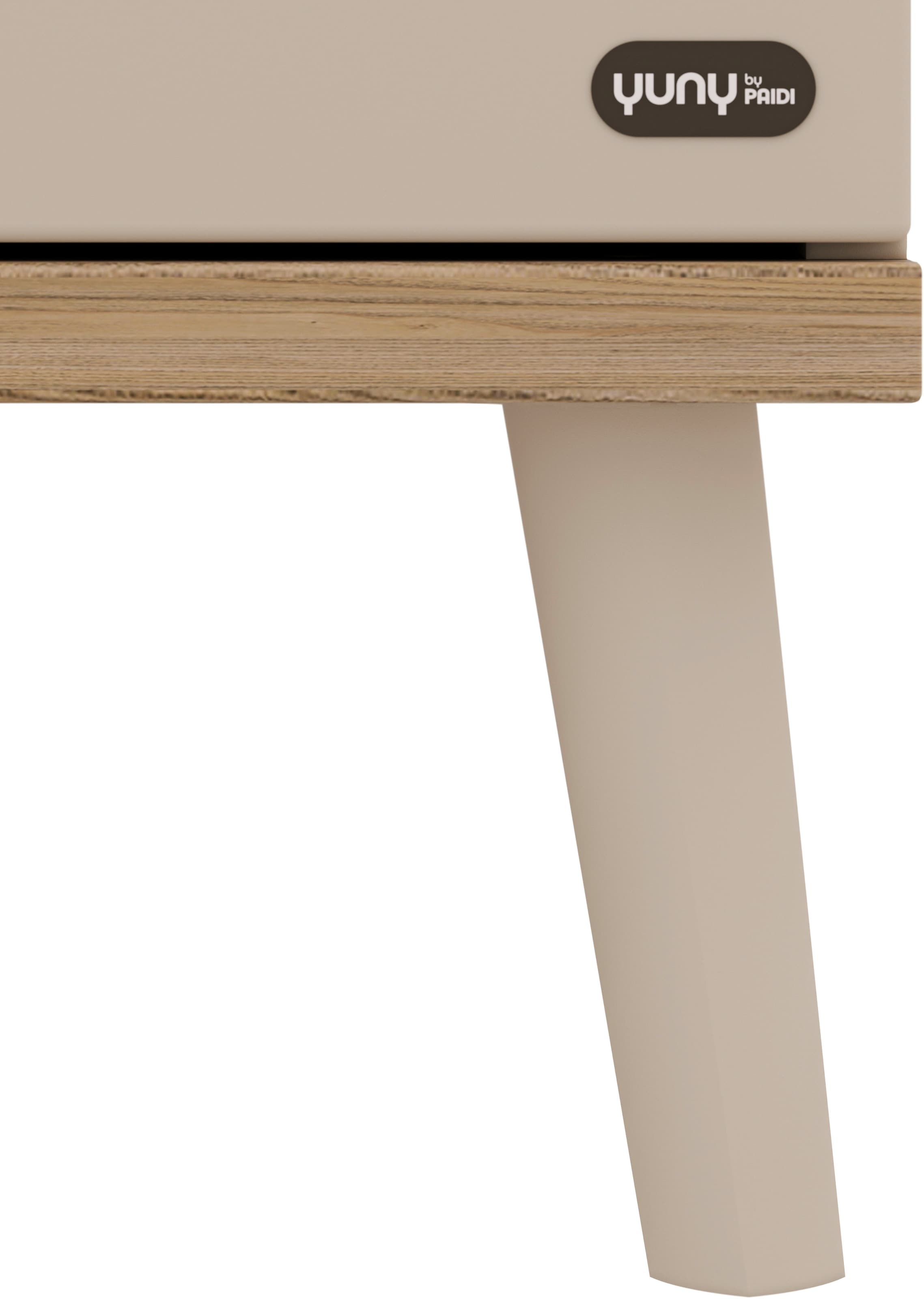 YUNY by PAIDI Kleiderschrank »HAZEL in Beige, inkl. Kleiderstangen und Einlegeböden« B/H/T ca. 95-130/198/52cm, mit 2 oder 3 Türen,  stabiler Drehtürenschrank aus Holz, mit Soft-Close-Funktion