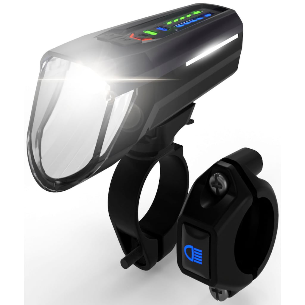 FISCHER Fahrrad Fahrrad-Frontlicht »LED-Akku Frontlicht 100 Lux Fernlicht«