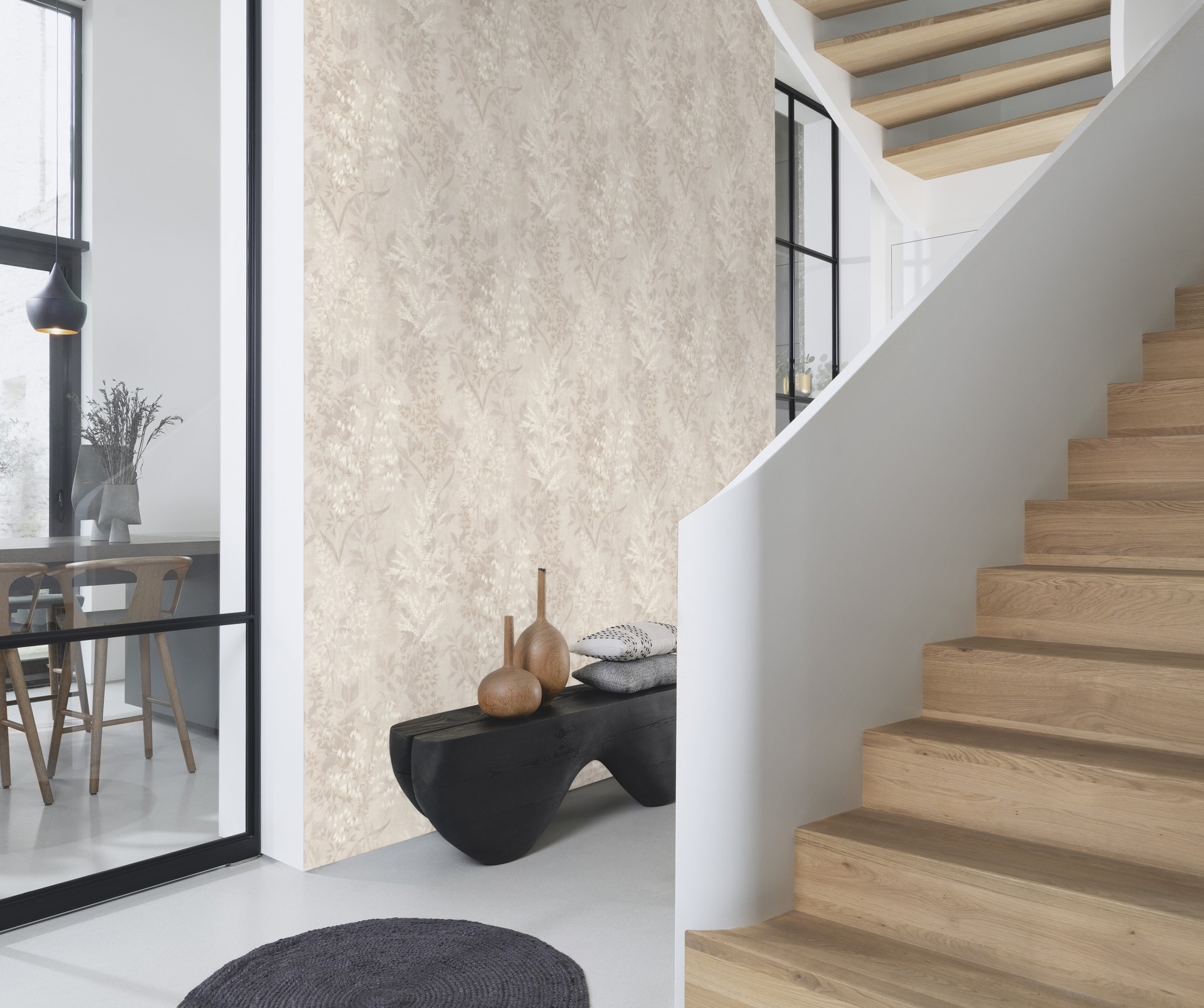 Rasch Papiertapete »mit Blattranken« botanisch strukturiert Blätter