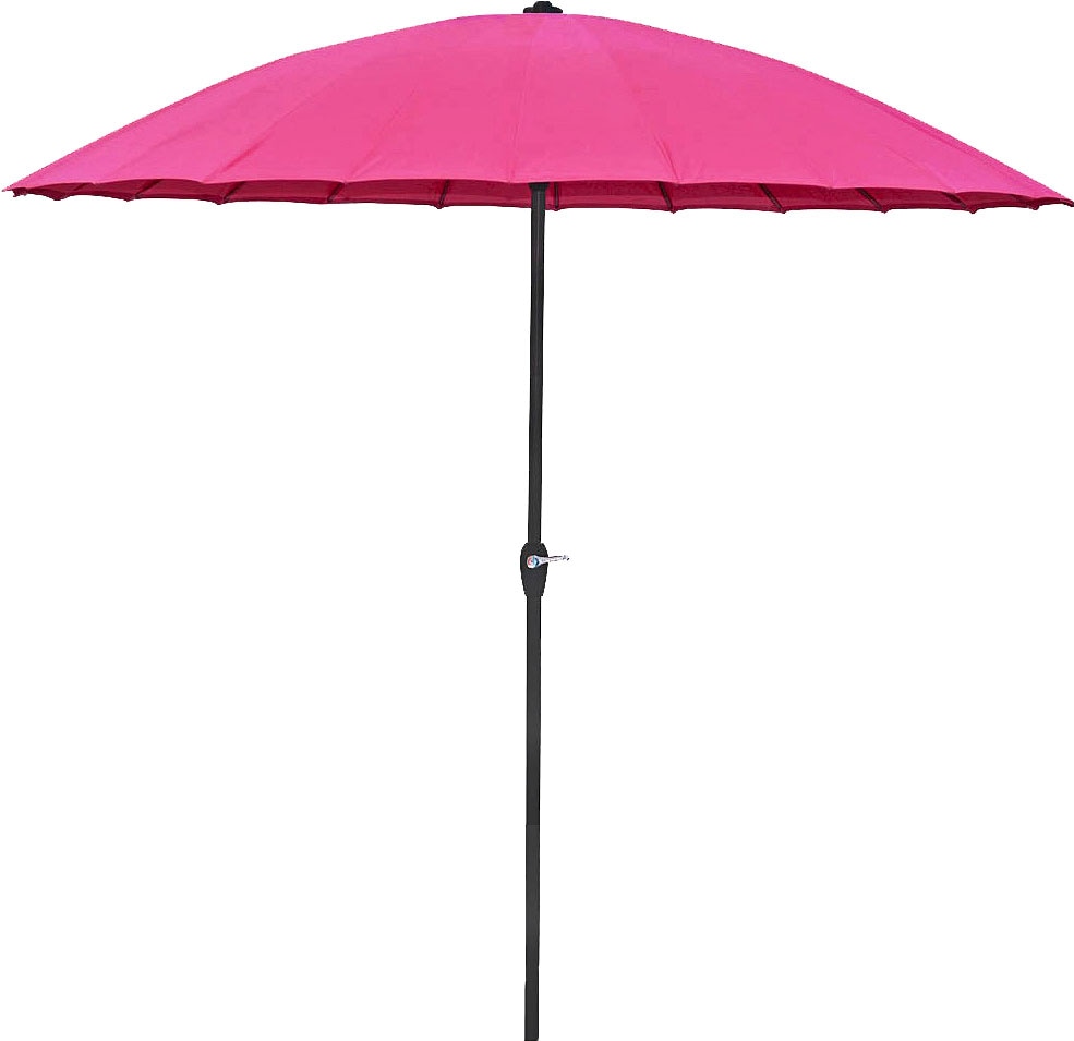 Sonnenschirm, mit 24 Streben, pink