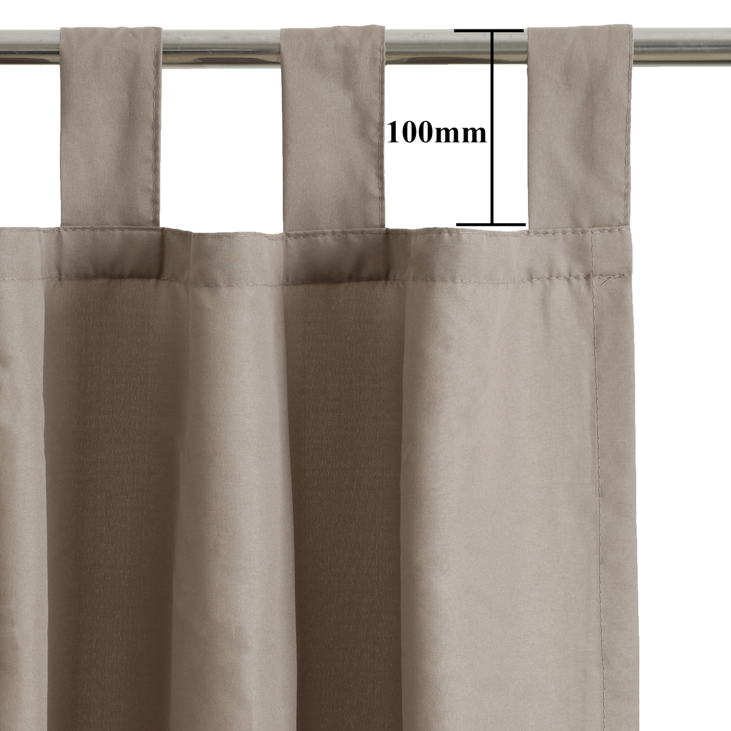 OTTO home Vorhang »Parry« Schlaufen 2 Stk. tlg. 2-er Set, blickdicht, monochrom, basic