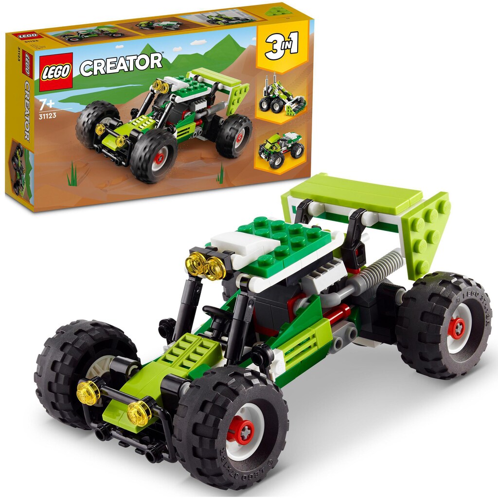 LEGO® Konstruktionsspielsteine »Geländebuggy (31123), LEGO® Creator 3in1«, (160 St.)