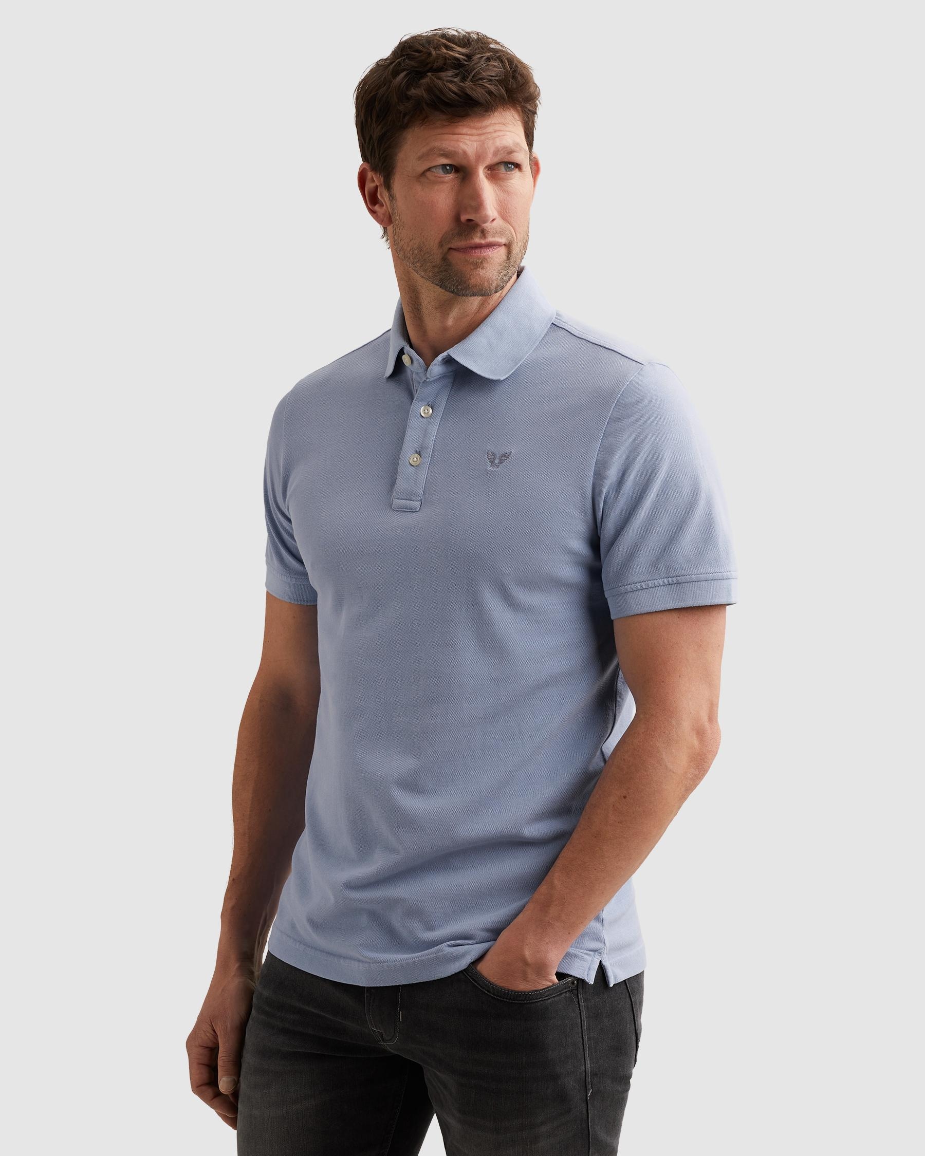 PME LEGEND Poloshirt »Short sleeve polo pique garment dyed« Piqué aus trageangenehmer Baumwolle