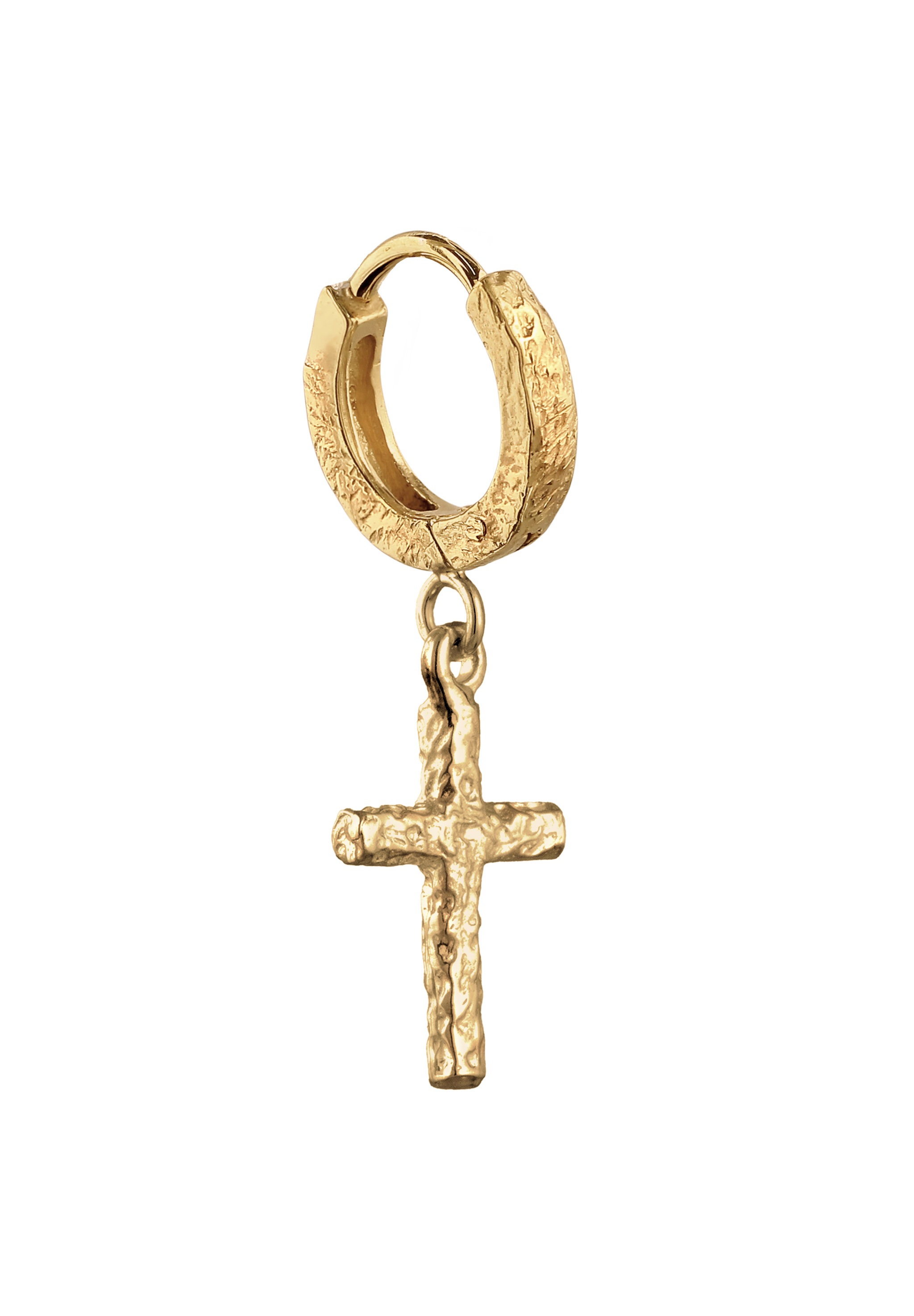Kuzzoi Paar Creolen »Ohrringe Creole Kreuz 925 Sterling Silber«