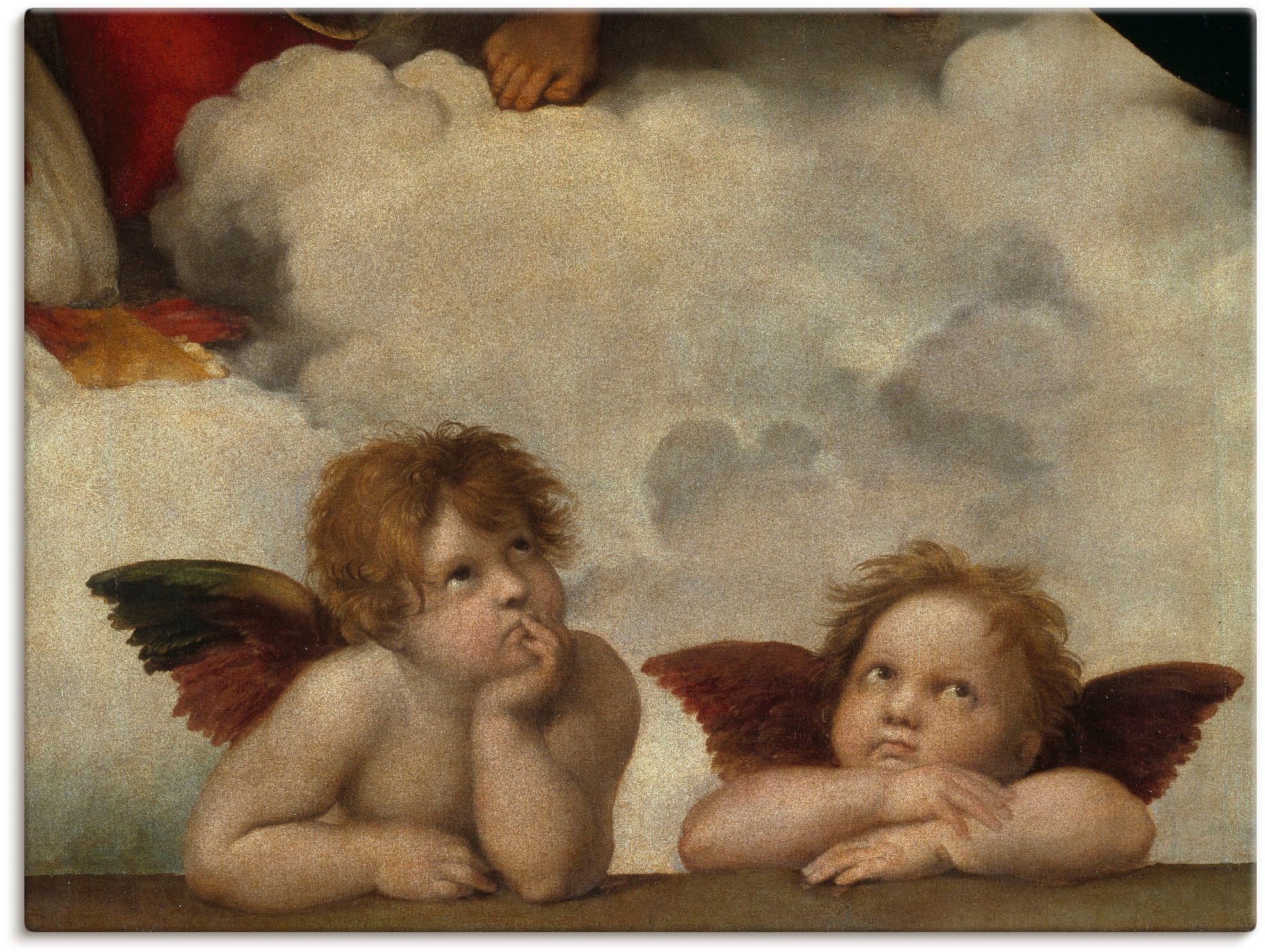 Artland Wandbild »Detail aus Die Sixtinische Madonna.«, Religion, (1 St.), als Leinwandbild, Poster, Wandaufkleber in verschied. Größen