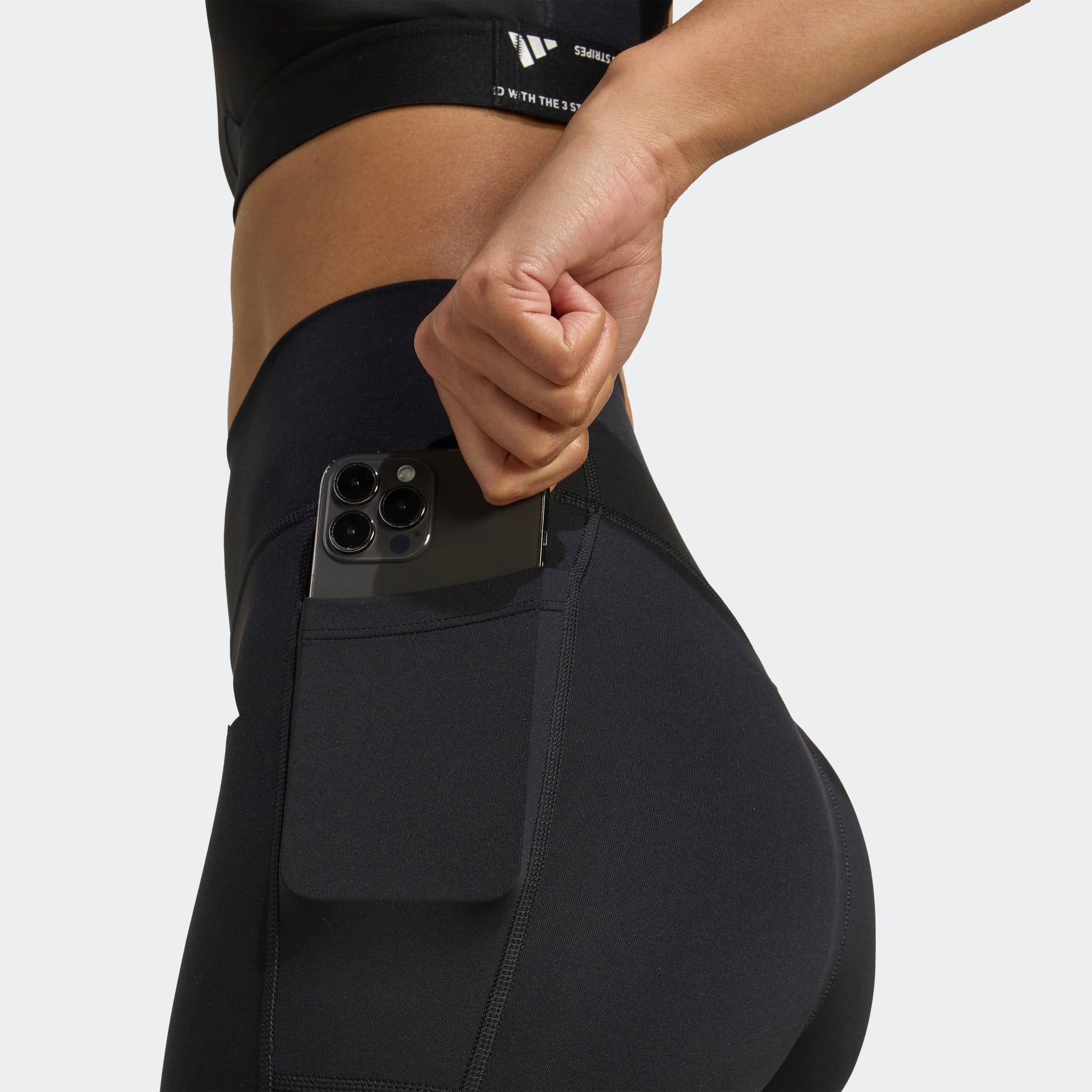 adidas Performance Trainingstights »OPTIME ESSENTIALS 7/8-LEGGINGS, OHNE VORDERNAHT«