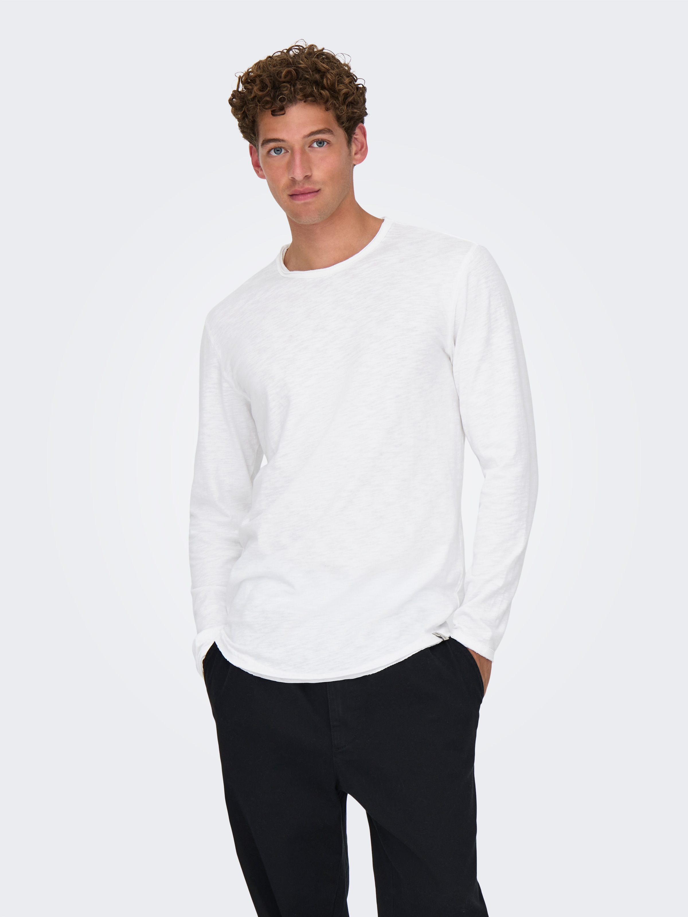 ONLY & SONS Langarmshirt »ONSBENNE LONGY LS TEE VD«