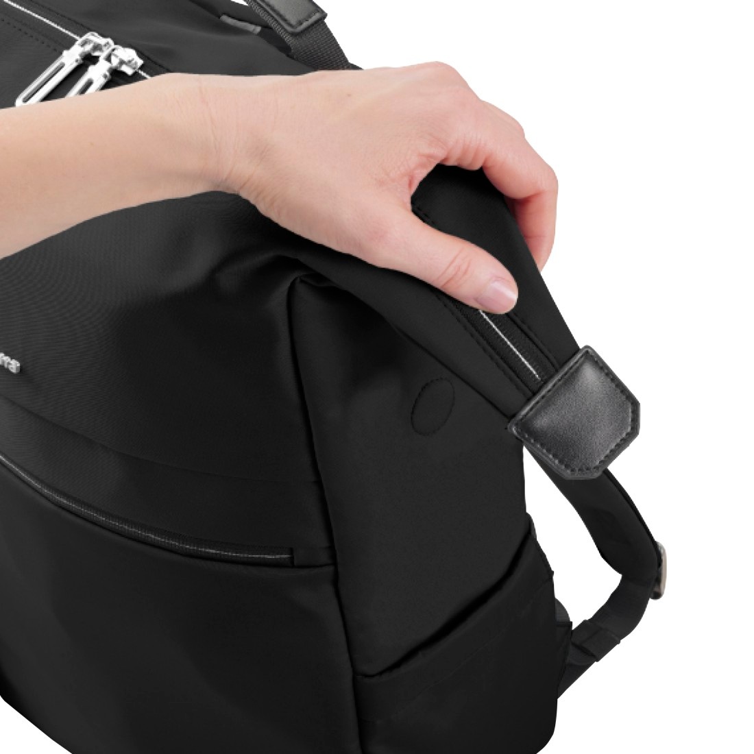 Hama Laptoprucksack »Laptoprucksack (bis 41 cm (16,2“), wasserabweisend, gepolstert, 15 l)« extralanger Reißverschluss, Fach für Wertsachen
