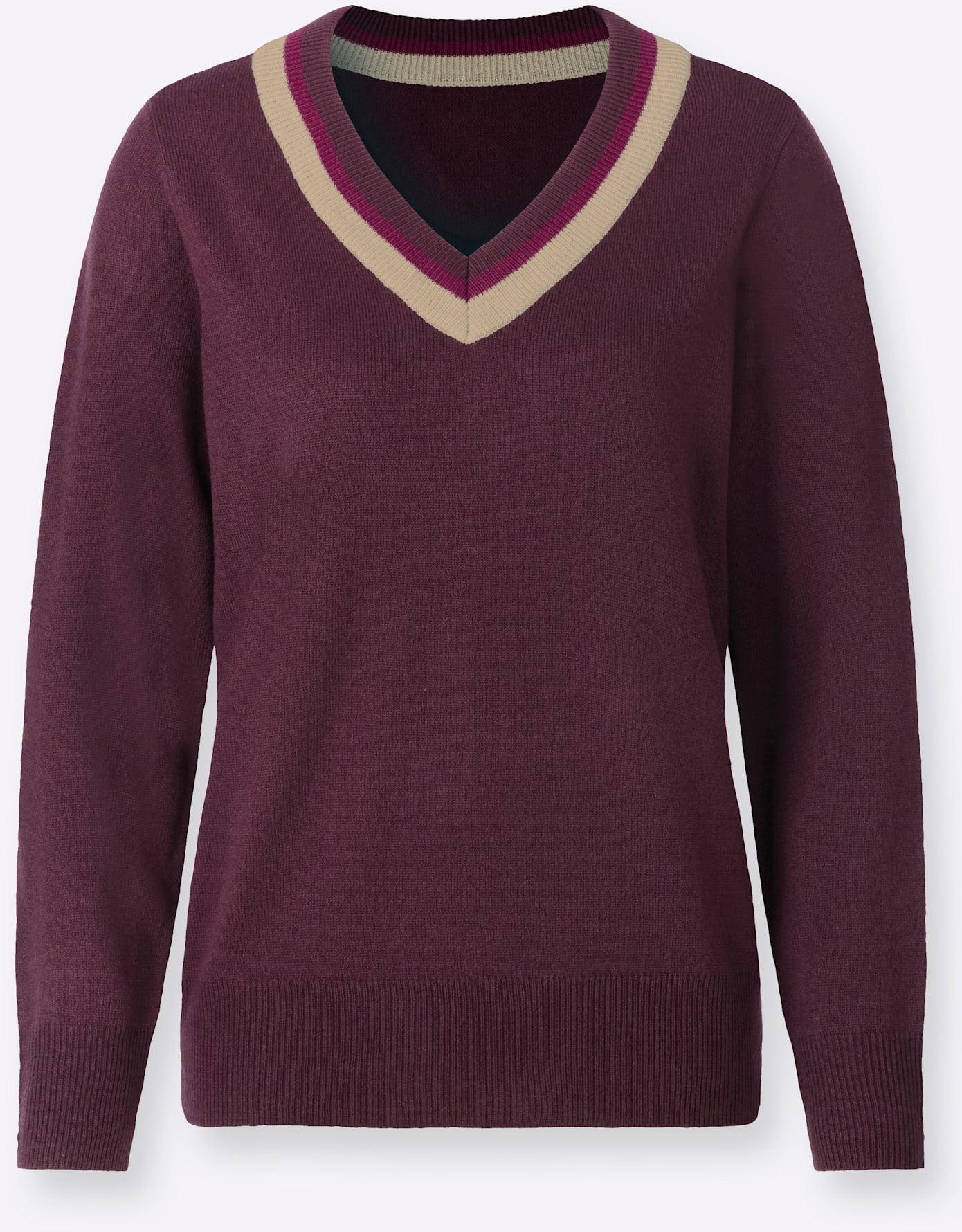 Classic Basics V-Ausschnitt-Pullover »Langarm-Pullover«