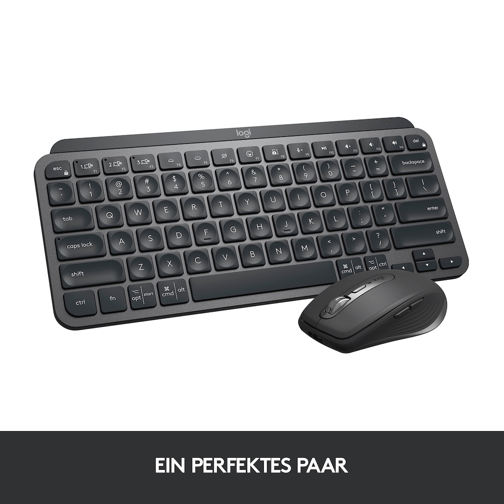 Logitech Wireless-Tastatur »MX Keys Mini Kabellose Tastatur«, (Multimedia-Tasten-Fn-Tasten)