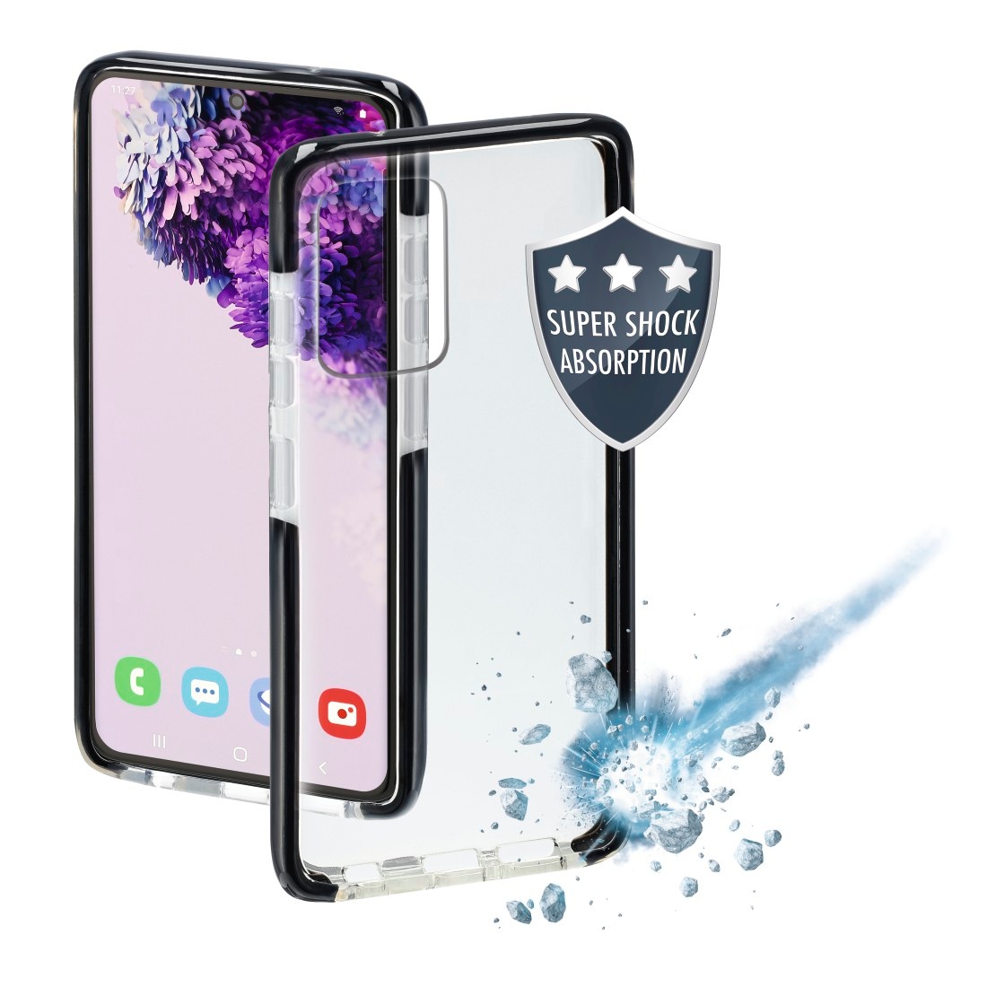 Hama Cover, Hülle Protector für Samsung Galaxy S20+, Schw