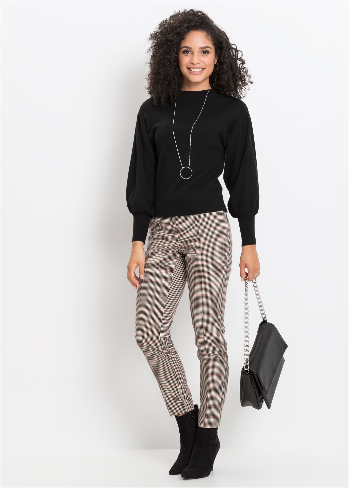 bonprix Strickpullover »Oversize-Pullover aus Viskose-Mix« toller Viskose-Mix, mit modischen Ballonärmeln mit breiten Bündchen