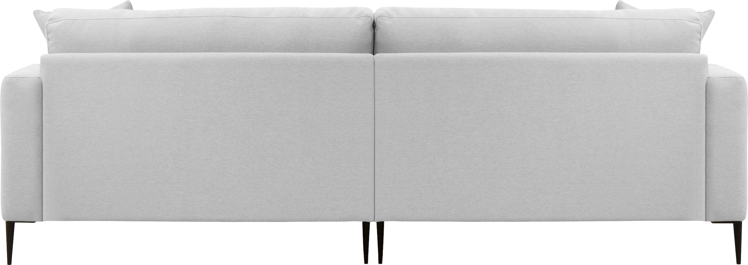 Home affaire Big-Sofa »Cozy elegantes Designsofa, Maße B/T/H: 252/97/80 cm« mit losen Kissen und Metallbeinen