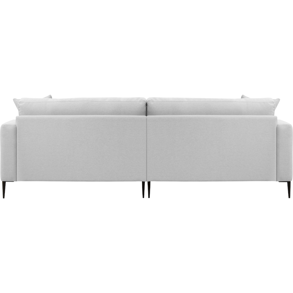 Leonique Big-Sofa »Cozy«, mit losen Kissen und Metallbeinen