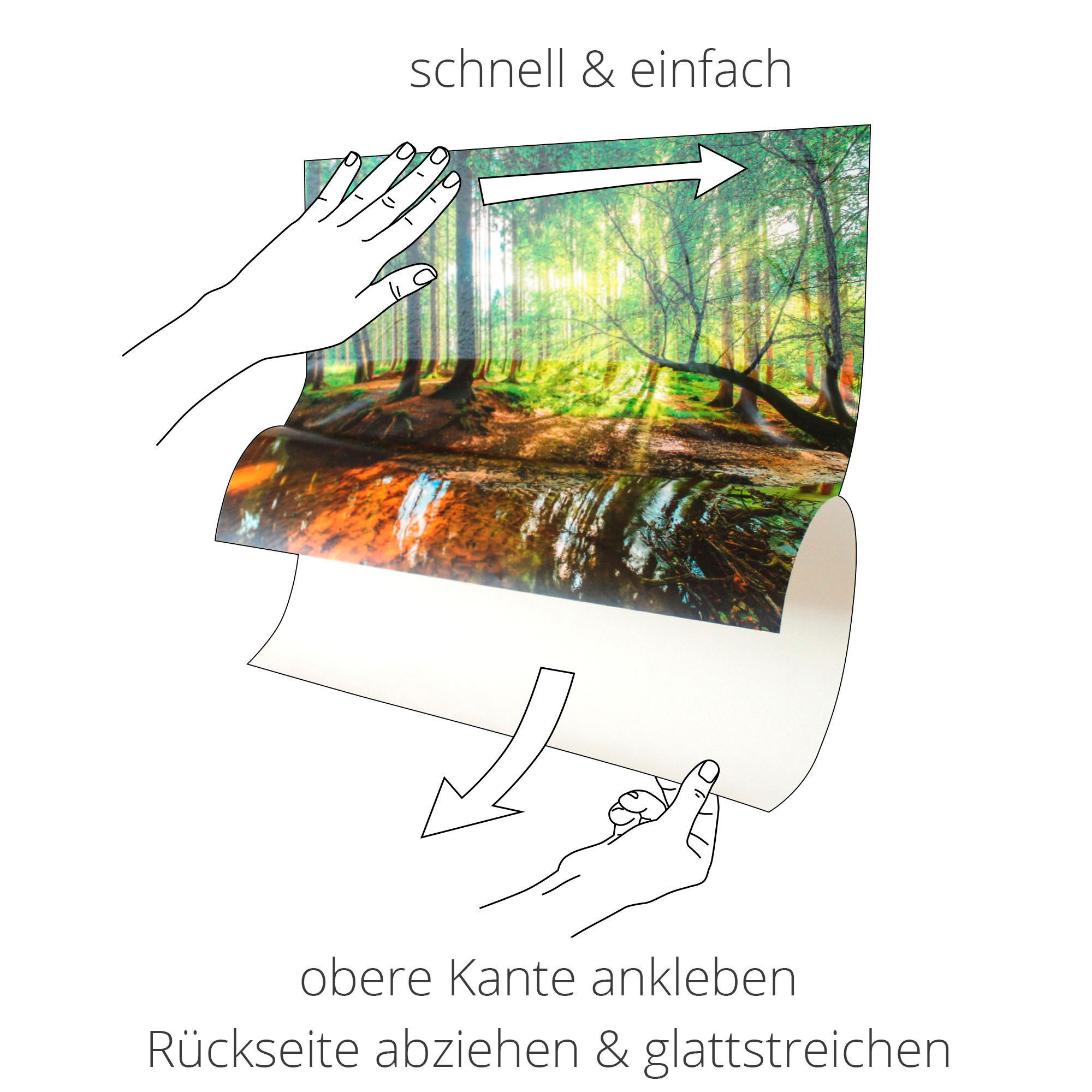 Artland Wandbild »Sonnenuntergang auf blauem Himmel«, Sonnenaufgang & -untergang, (1 St.)