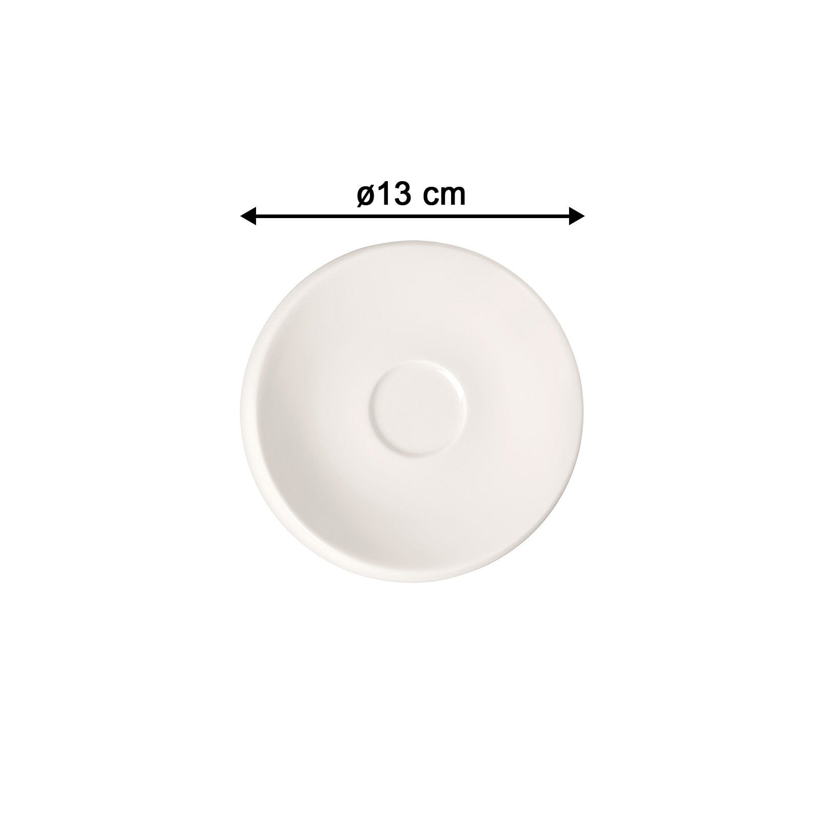 Villeroy & Boch Untertasse »Mokka- / Espressountertasse NewMoon ø 13 cm 6er Set weiß«