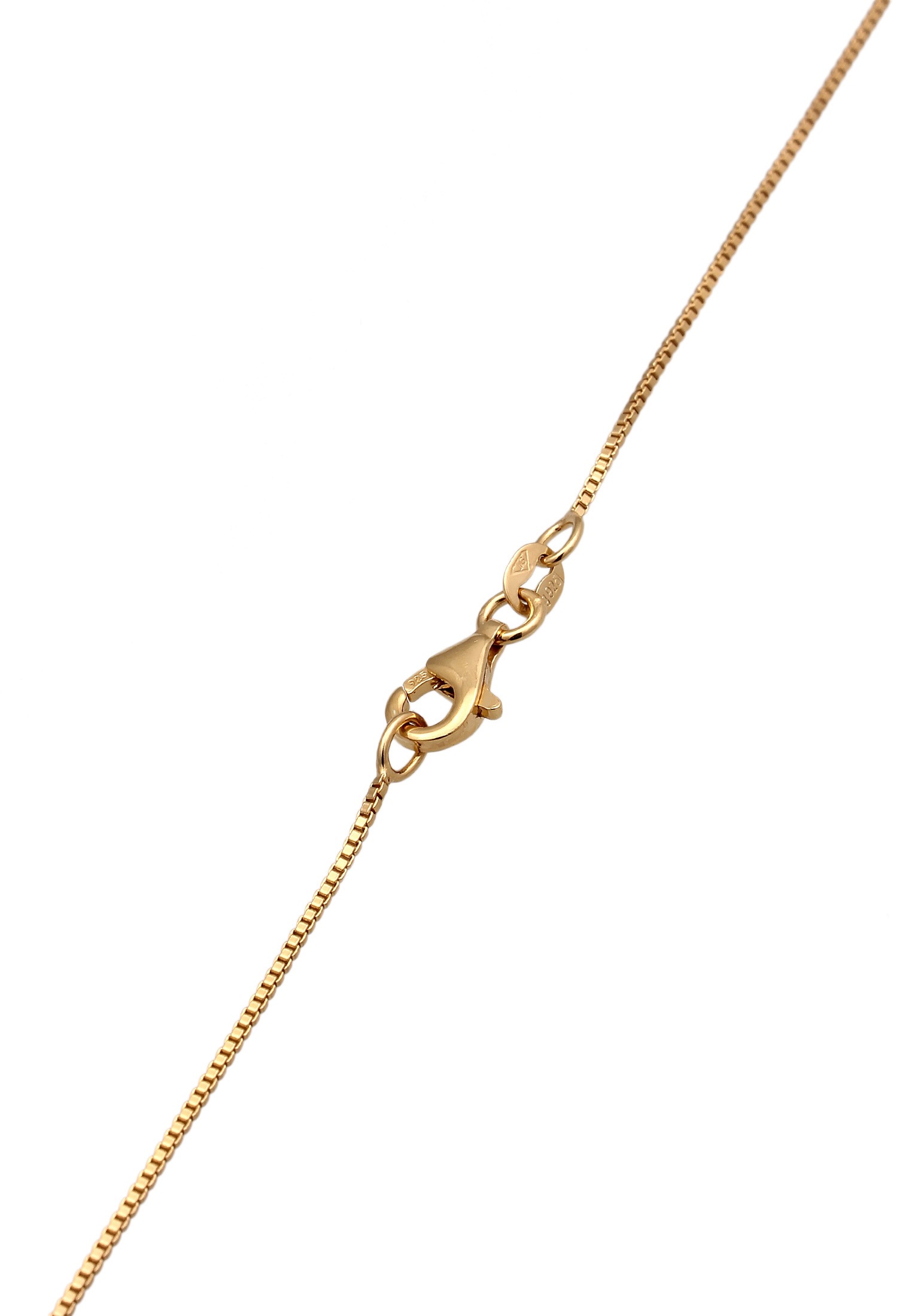 Elli Kette mit Anhänger »Halskette Plättchen Anhänger Matt 925 Sterling Silber«