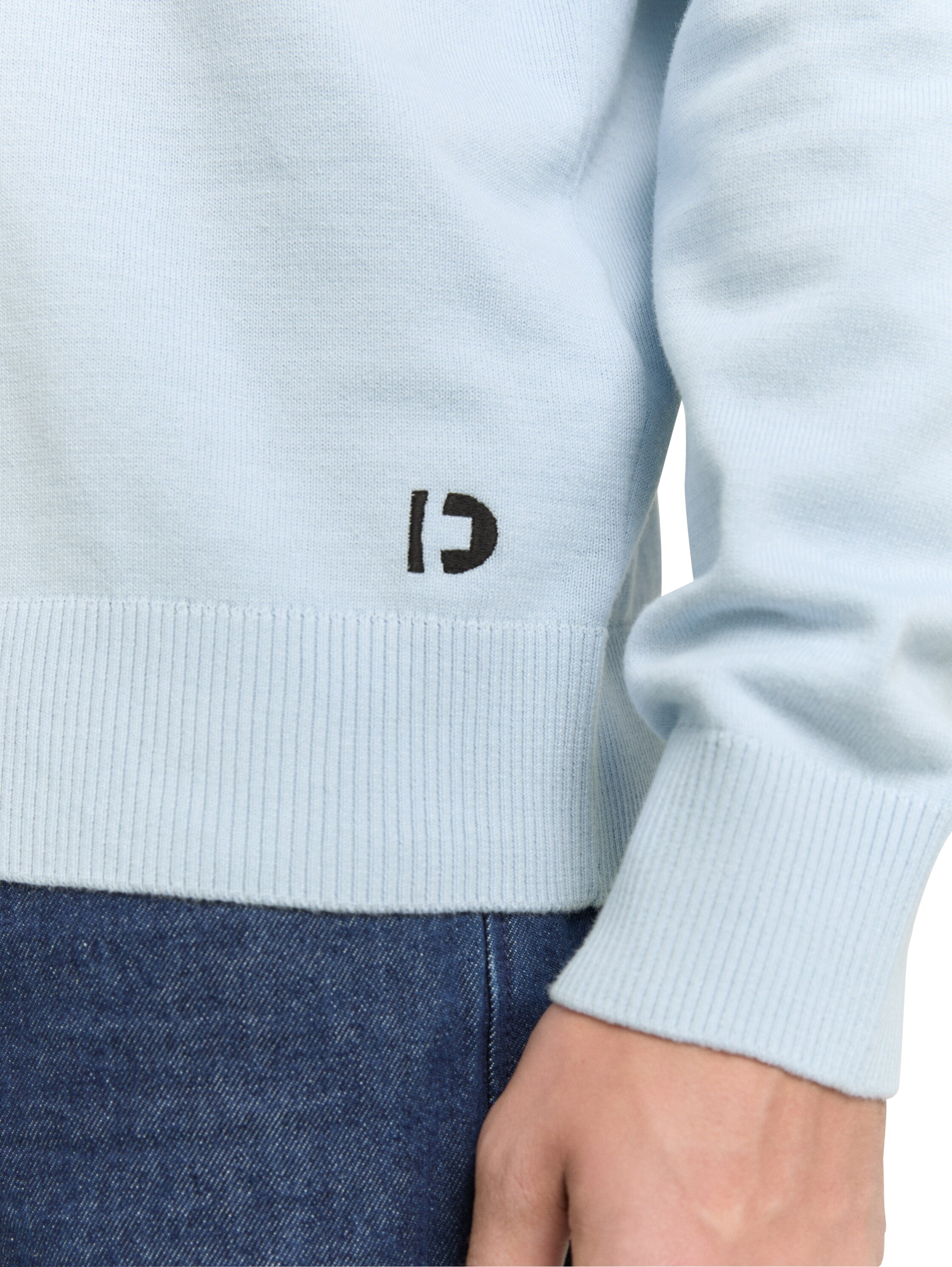 TOM TAILOR Denim Strickpullover, in melierter Optik